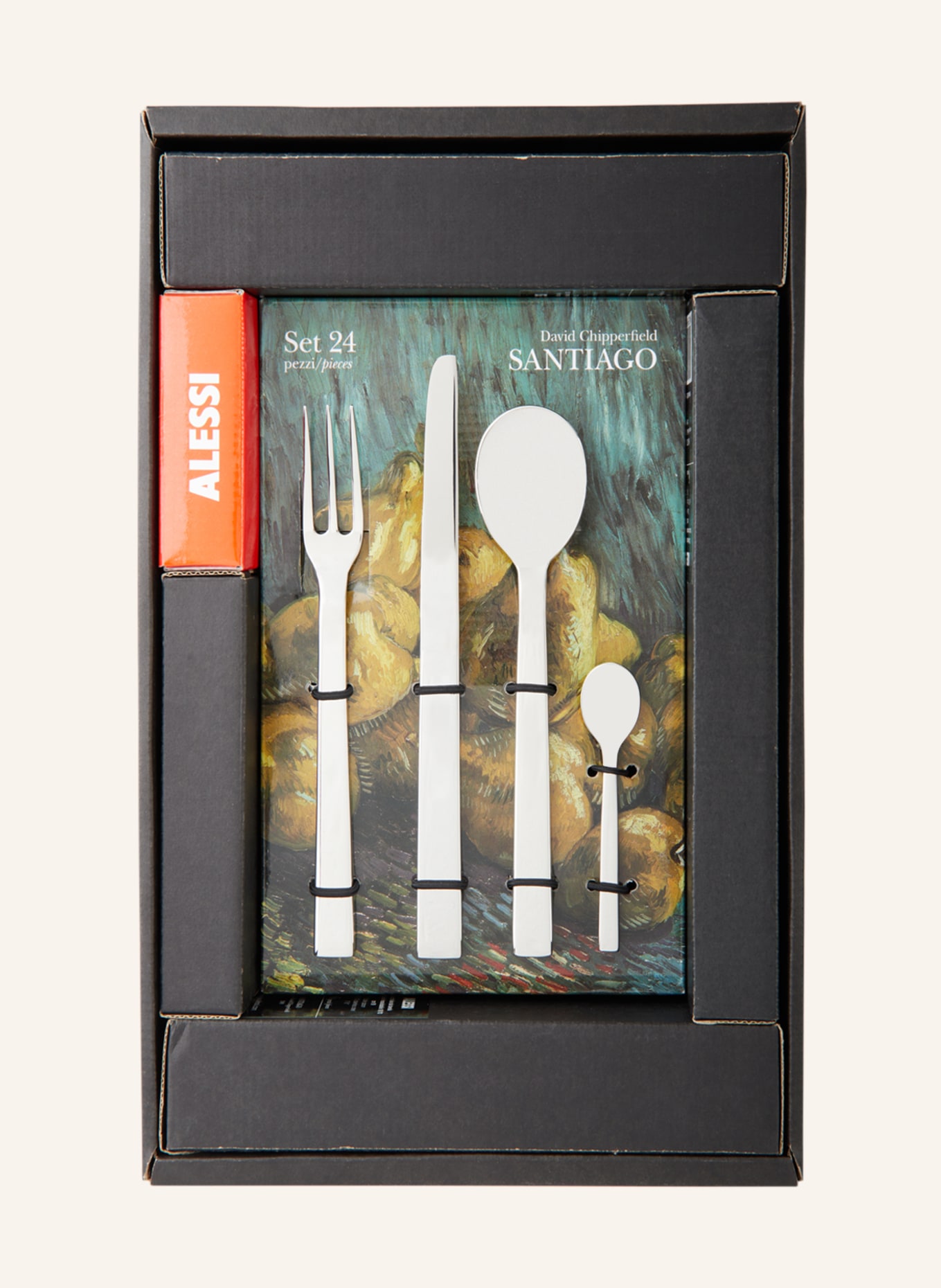 ALESSI 24-piece Cutlery set SANTIAGO, Color: SILVER (Image 2)
