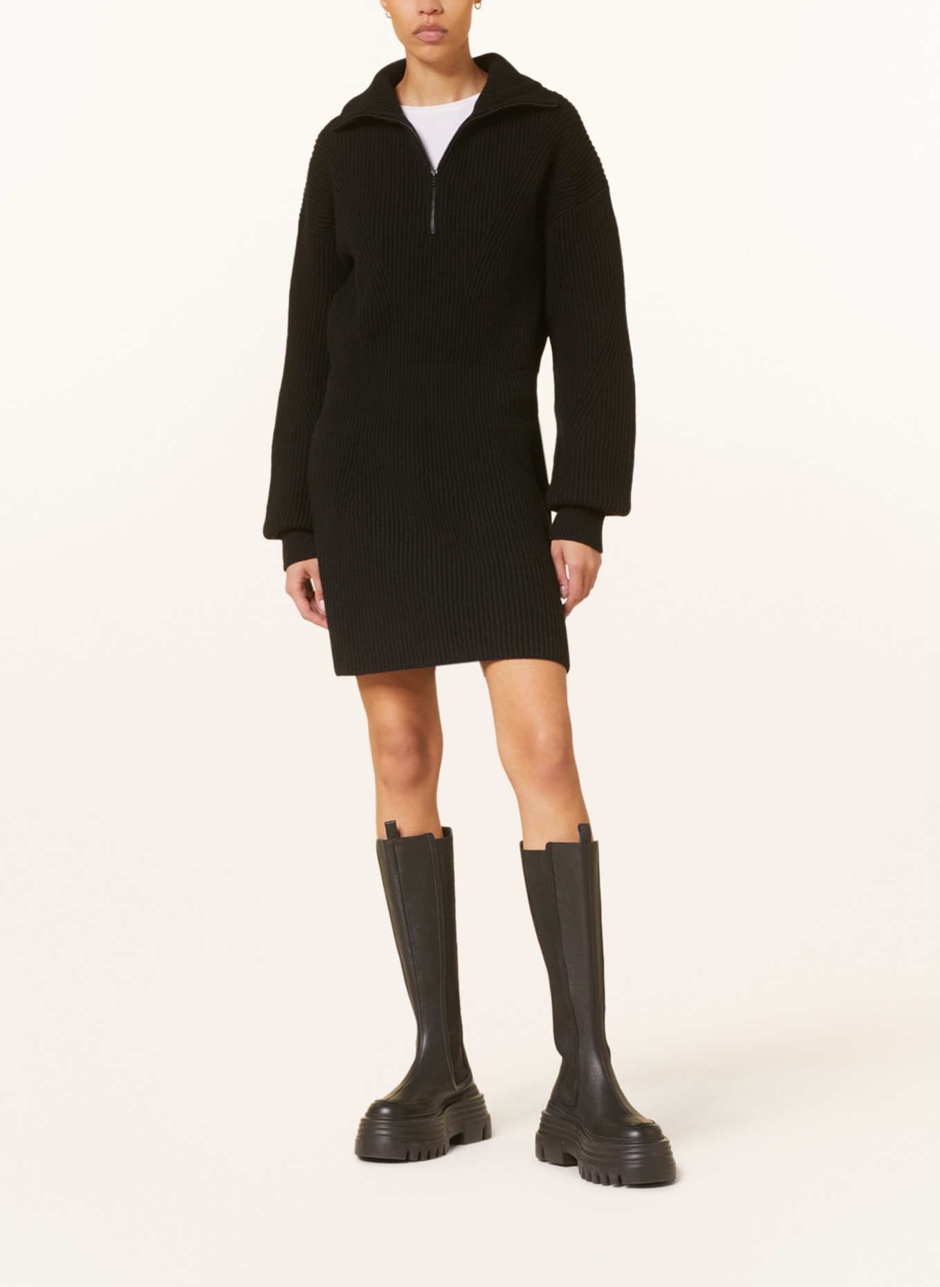 DRYKORN Knit dress SVANTJE, Color: BLACK (Image 2)