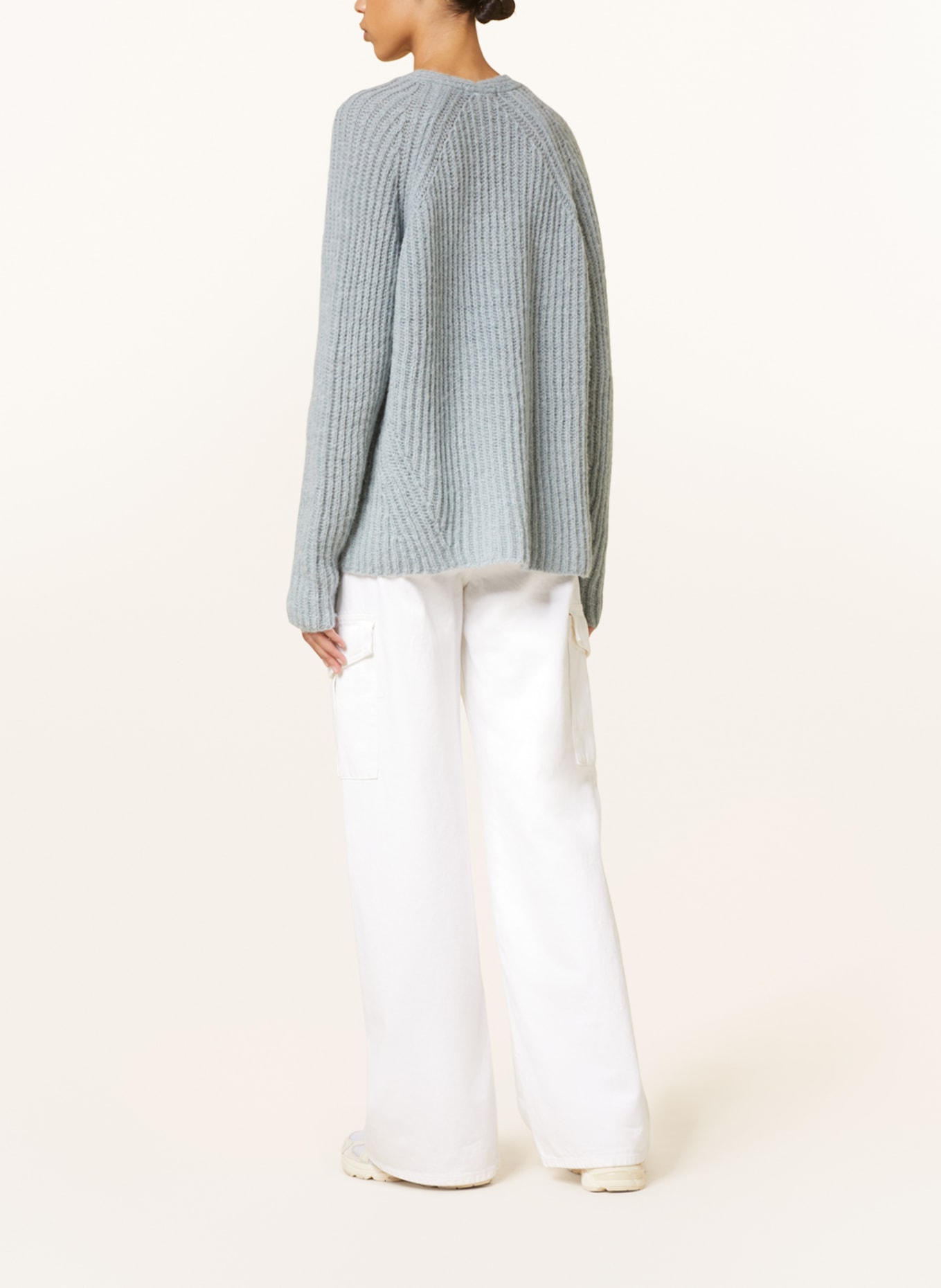 DRYKORN Oversized-Pullover LYNETTE mit Alpaka, Farbe: HELLBLAU (Bild 3)