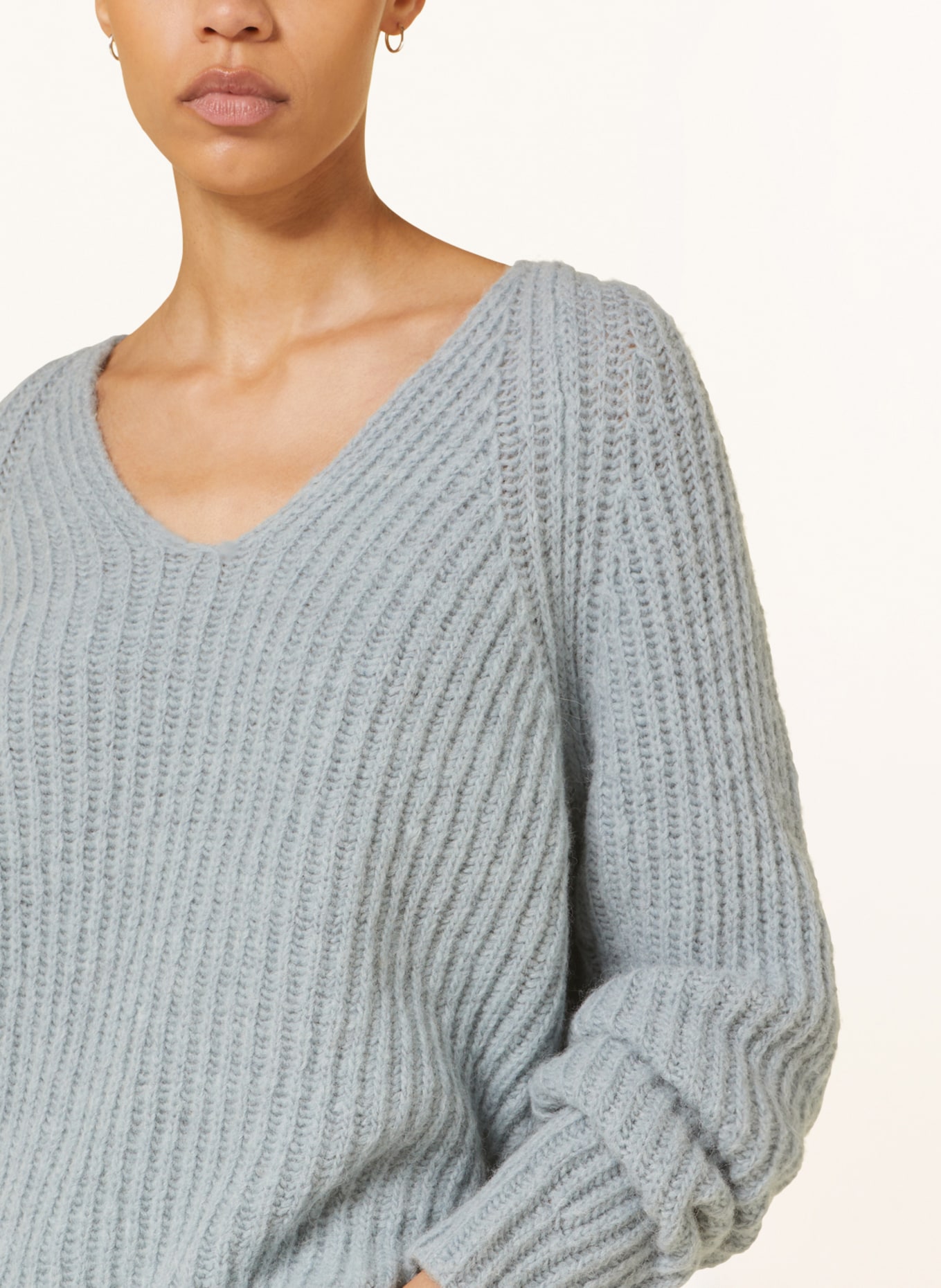 DRYKORN Oversized-Pullover LYNETTE mit Alpaka, Farbe: HELLBLAU (Bild 4)