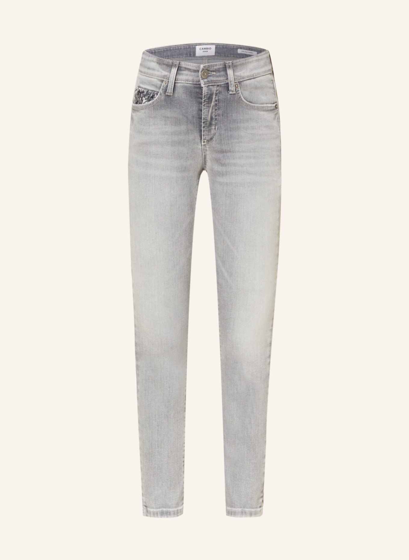 CAMBIO 7/8-Jeans PIPER mit Pailletten, Farbe: 5282 contrast bleached (Bild 1)