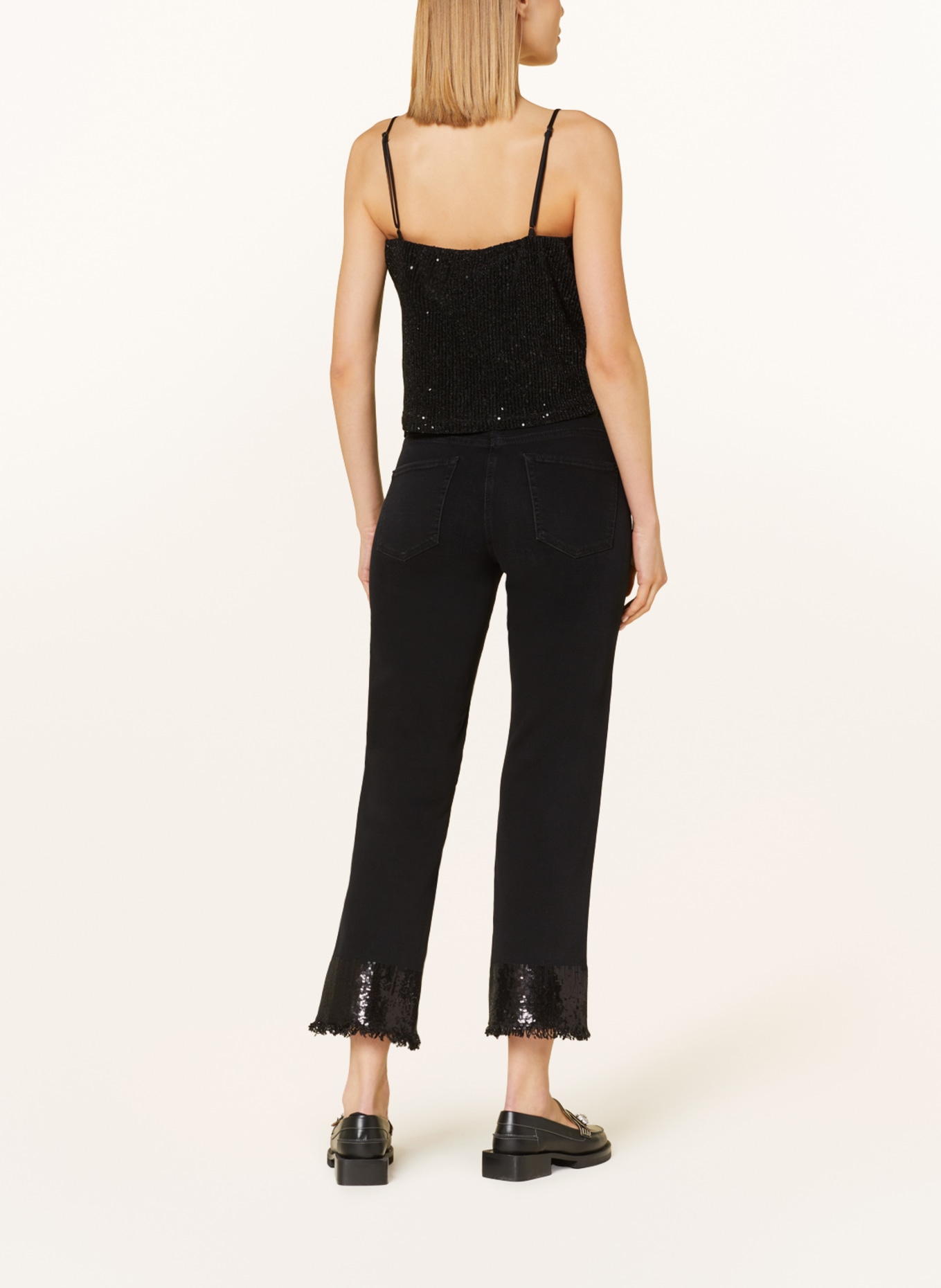CAMBIO Straight jeans PARIS with sequins, Color: 5159 cozy contrast used & frin (Image 3)