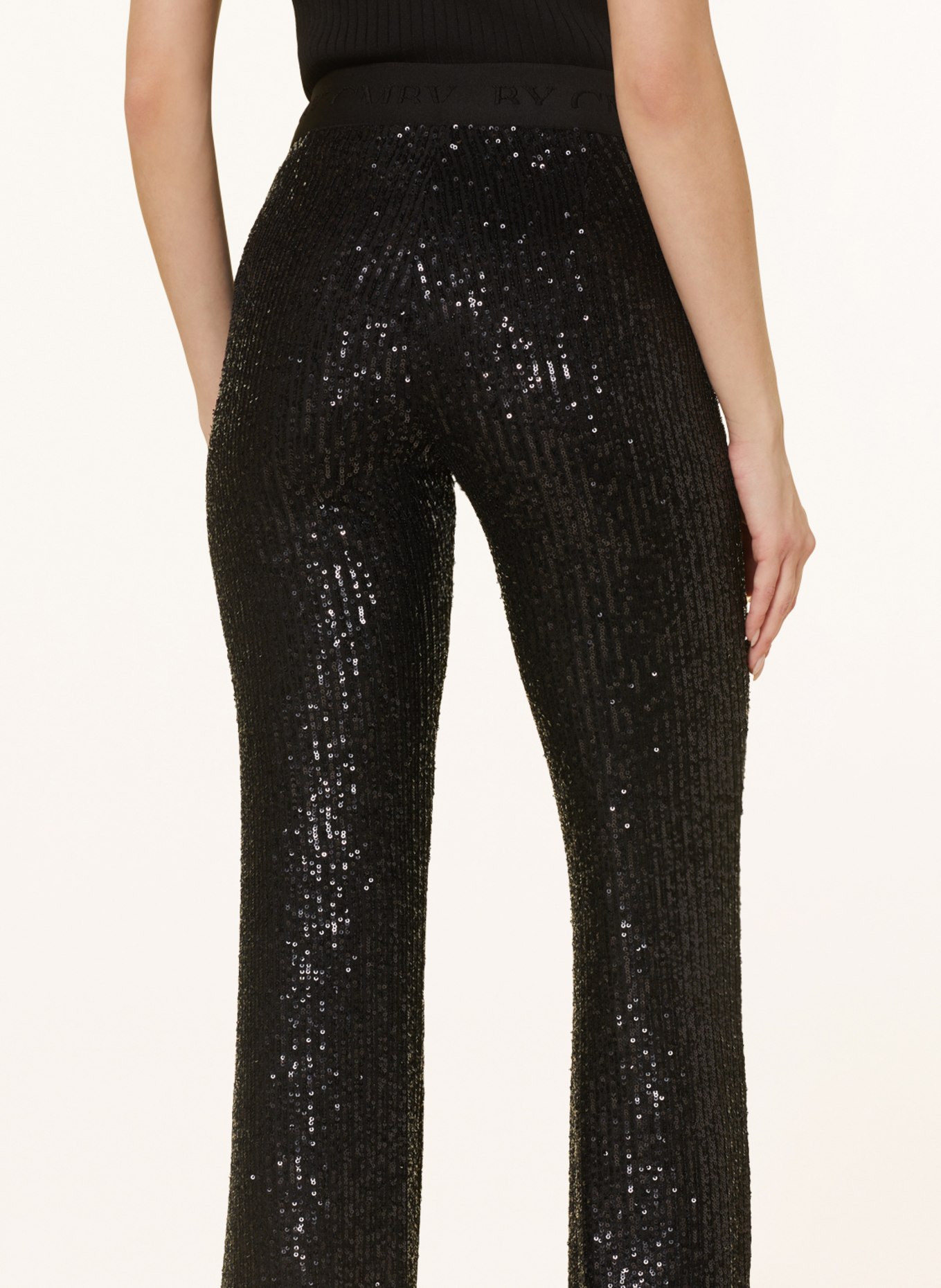 CAMBIO Trousers FRANCIS with sequins, Color: BLACK (Image 5)