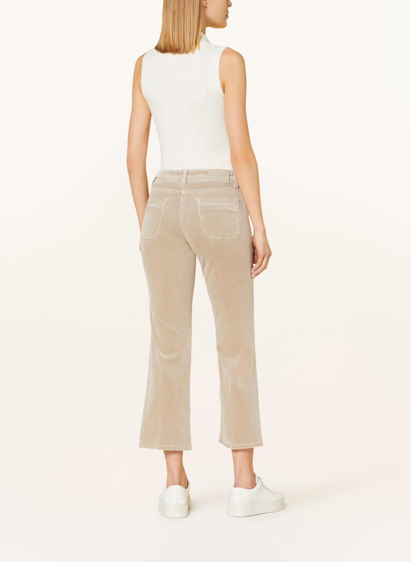 CAMBIO 7/8 corduroy trousers TESS, Color: 067 simply taupe (Image 3)