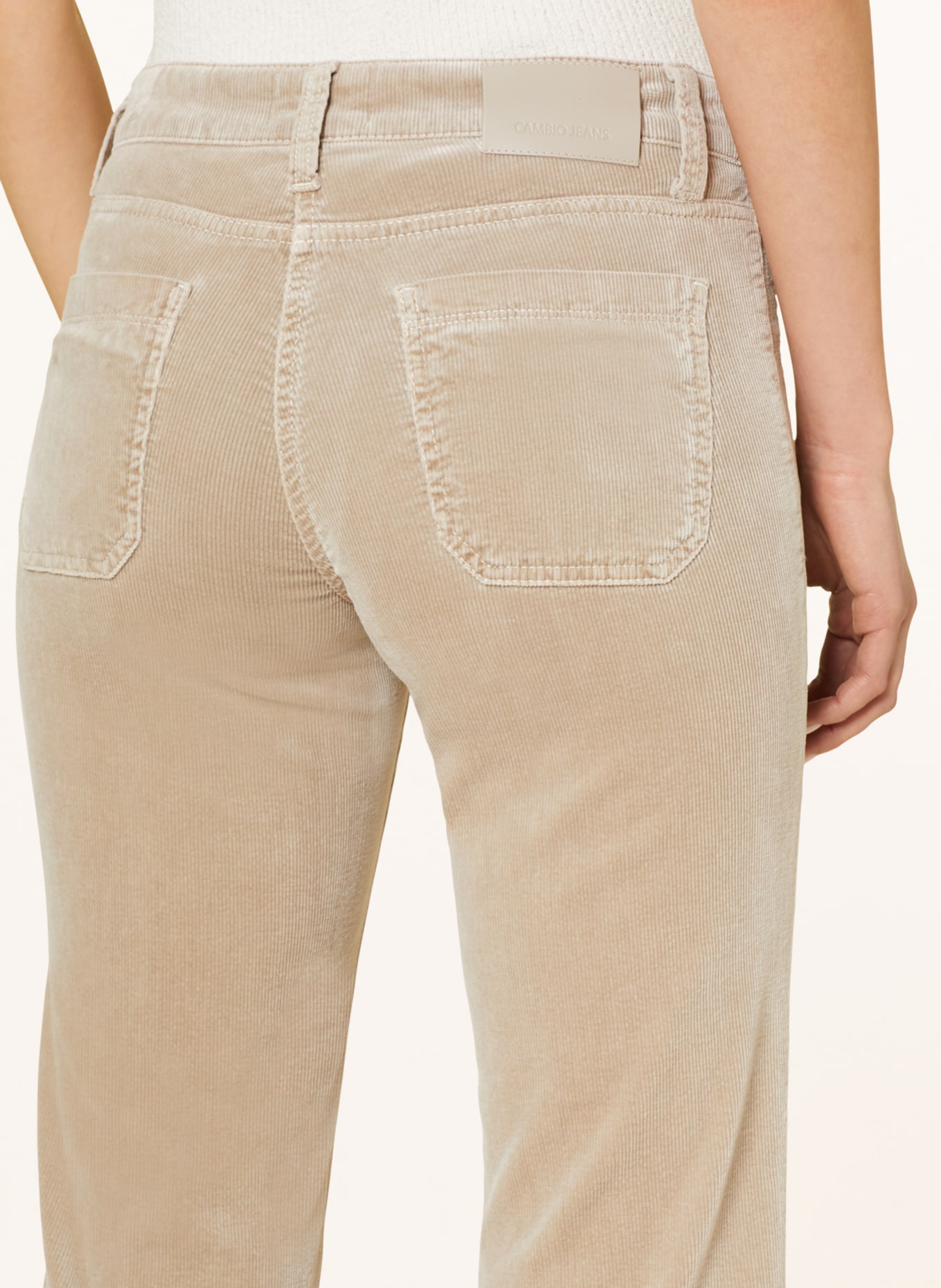 CAMBIO 7/8 corduroy trousers TESS, Color: 067 simply taupe (Image 5)