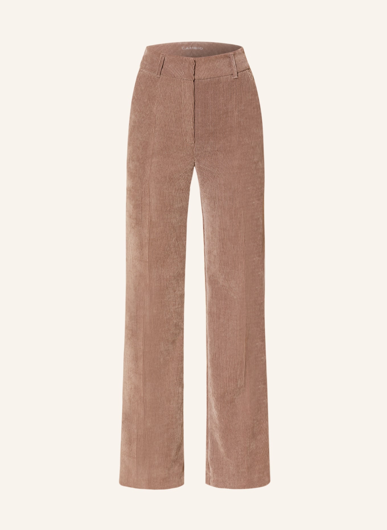 CAMBIO Wide leg trousers AMELIE made of corduroy, Color: LIGHT BROWN (Image 1)