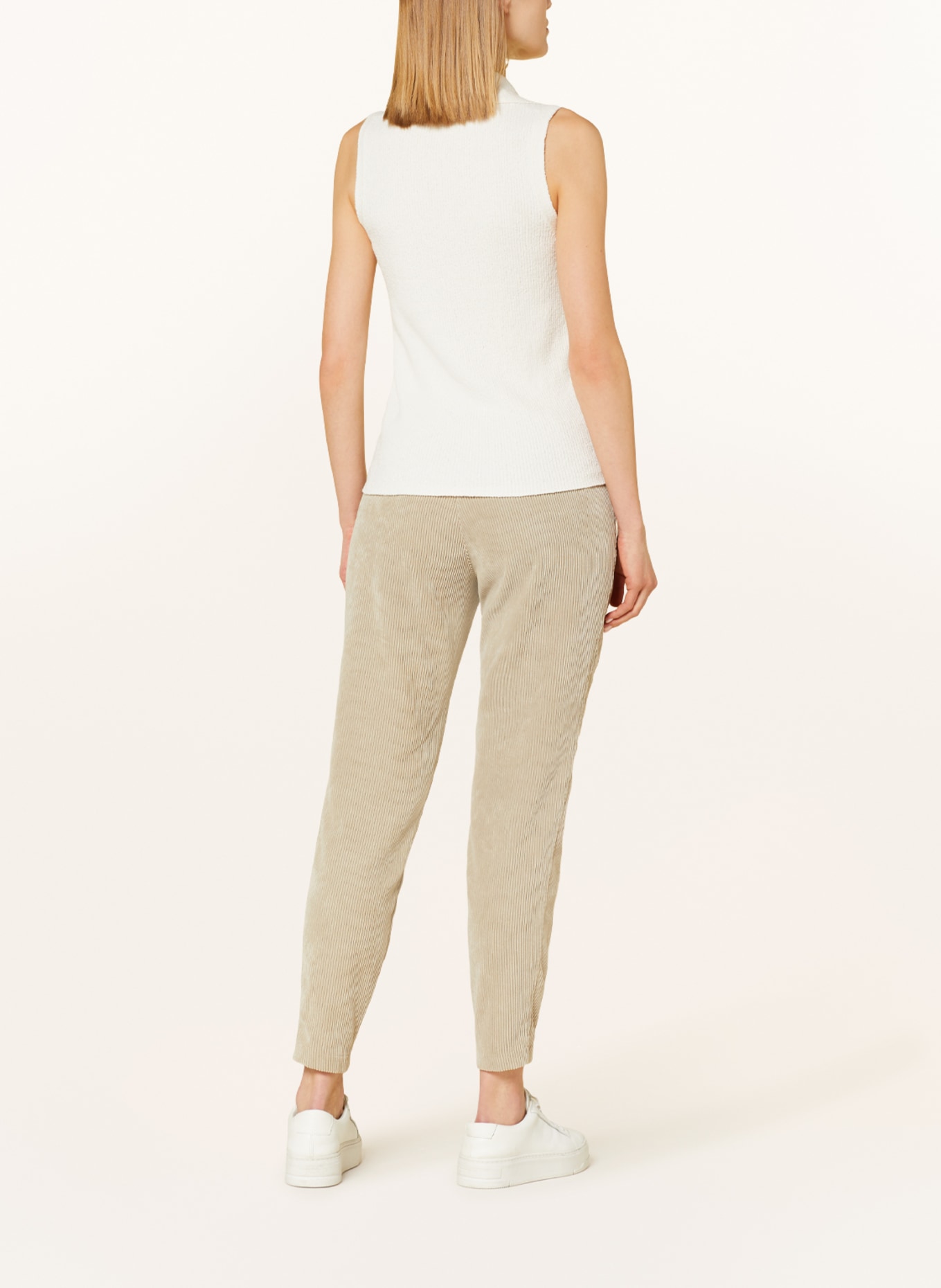 CAMBIO Corduroy trousers JORDEN UTILITY in jogger style, Color: BEIGE (Image 3)