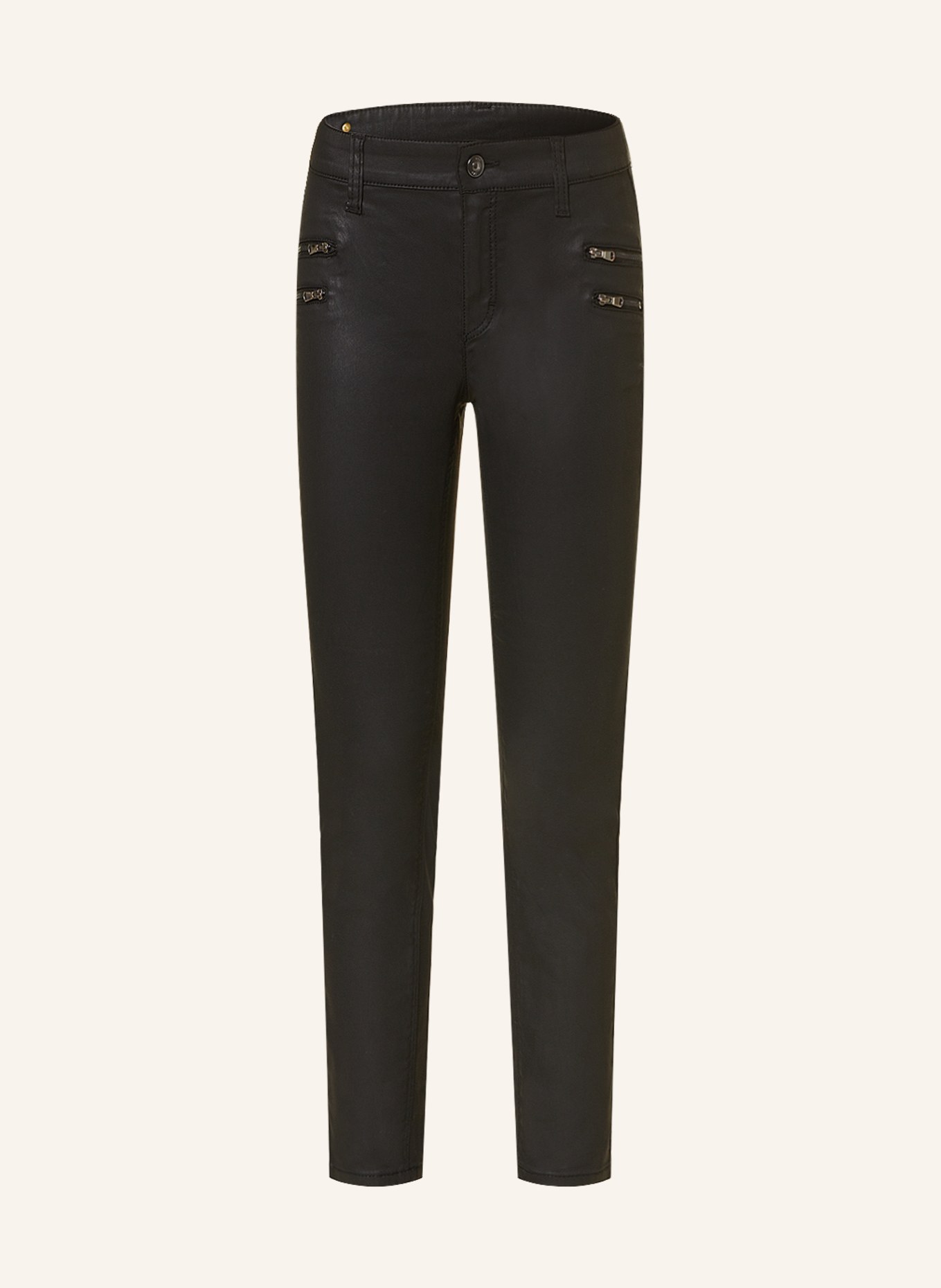 MAC Coated Jeans SKINNY, Farbe: 090 BLACK (Bild 1)