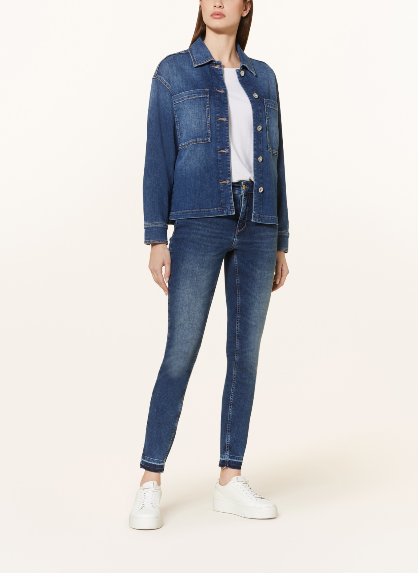 MAC Skinny jeans DREAM SKINNY, Color: D658 authentic blue open hem (Image 2)