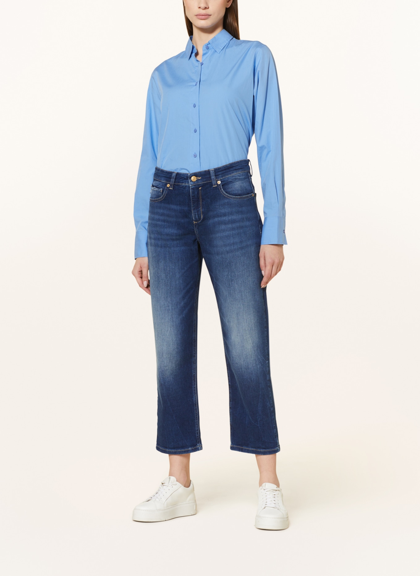 MAC Straight Jeans STRAIGHT, Farbe: D671 dark blue net wash (Bild 2)