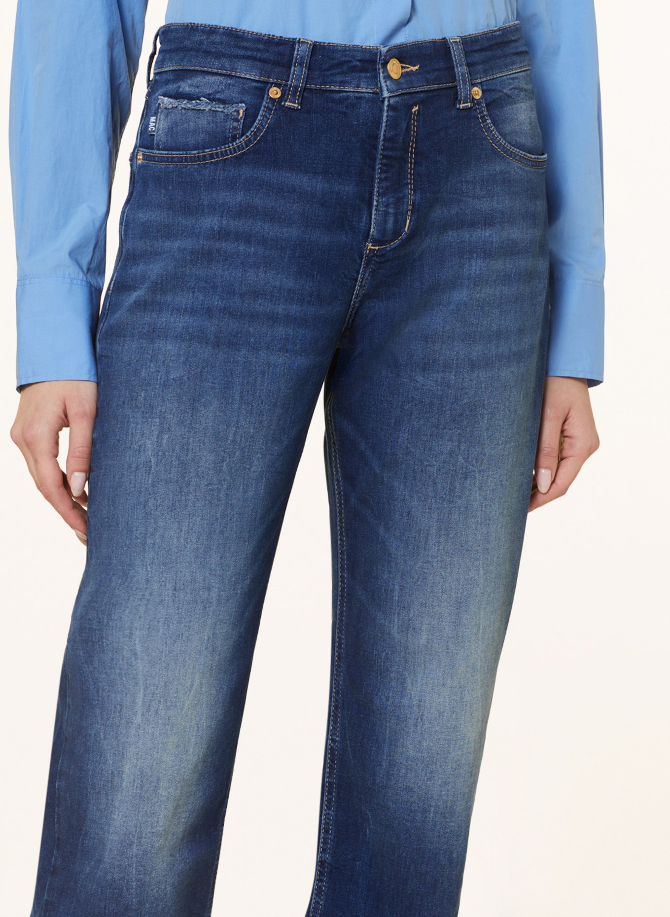 MAC Straight Jeans STRAIGHT, Farbe: D671 dark blue net wash (Bild 5)