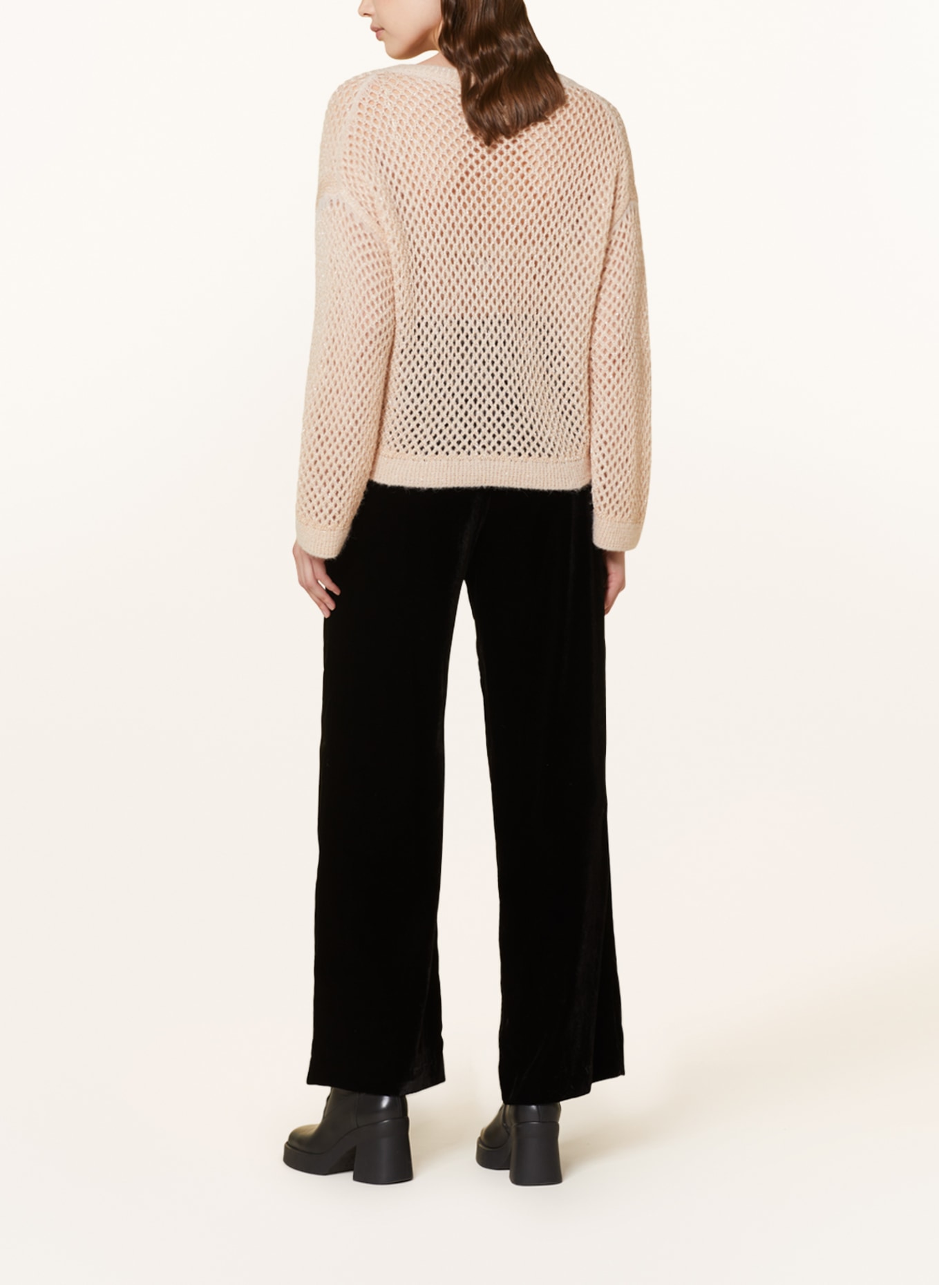 MARC CAIN Sweater with sequins, Color: 157 soft blossom (Image 3)