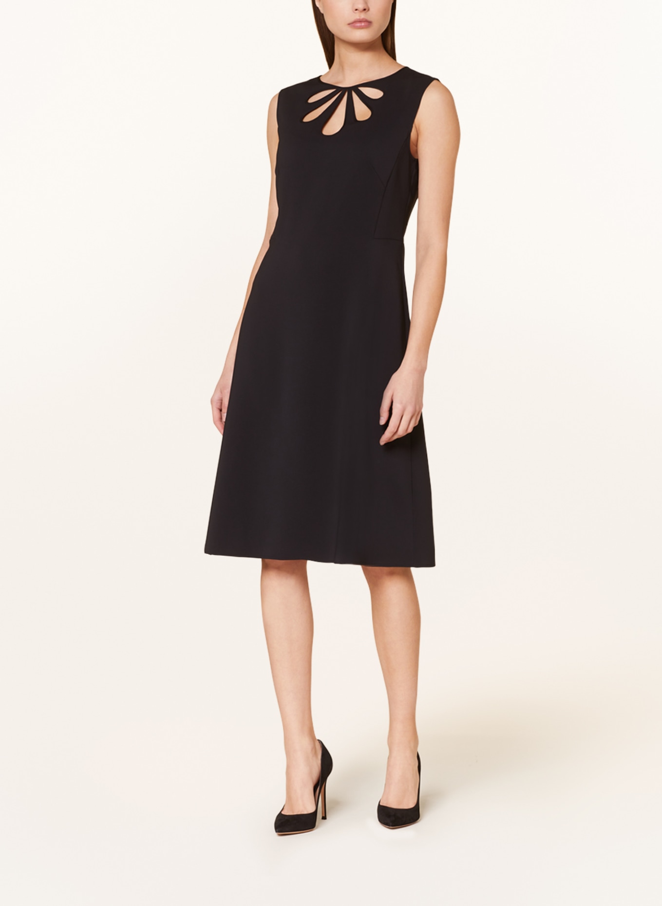 MARC CAIN Kleid mit Cut-outs, Farbe: 900 BLACK (Bild 2)