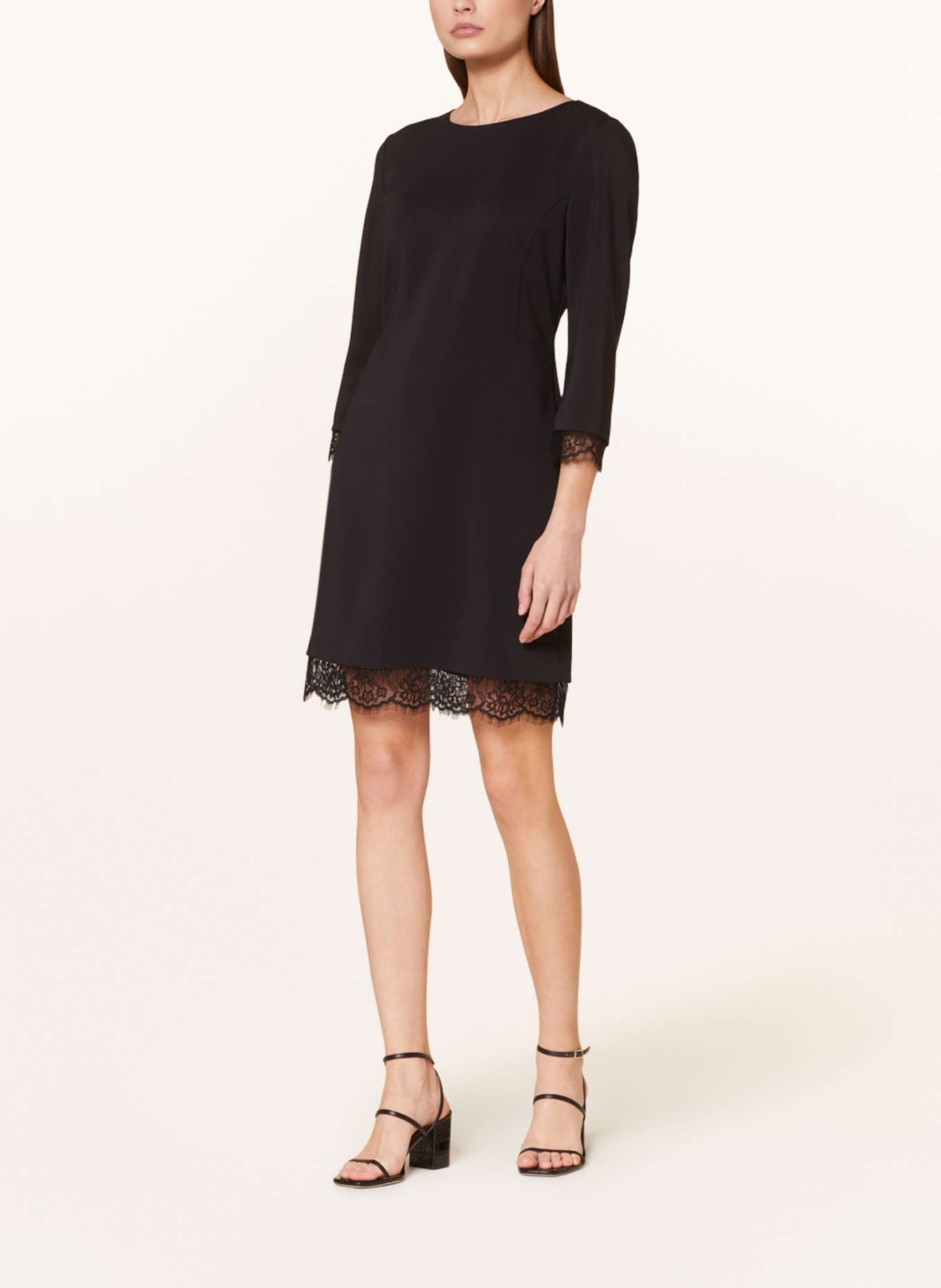 MARC CAIN Kleid mit Spitze, Farbe: 900 BLACK (Bild 2)