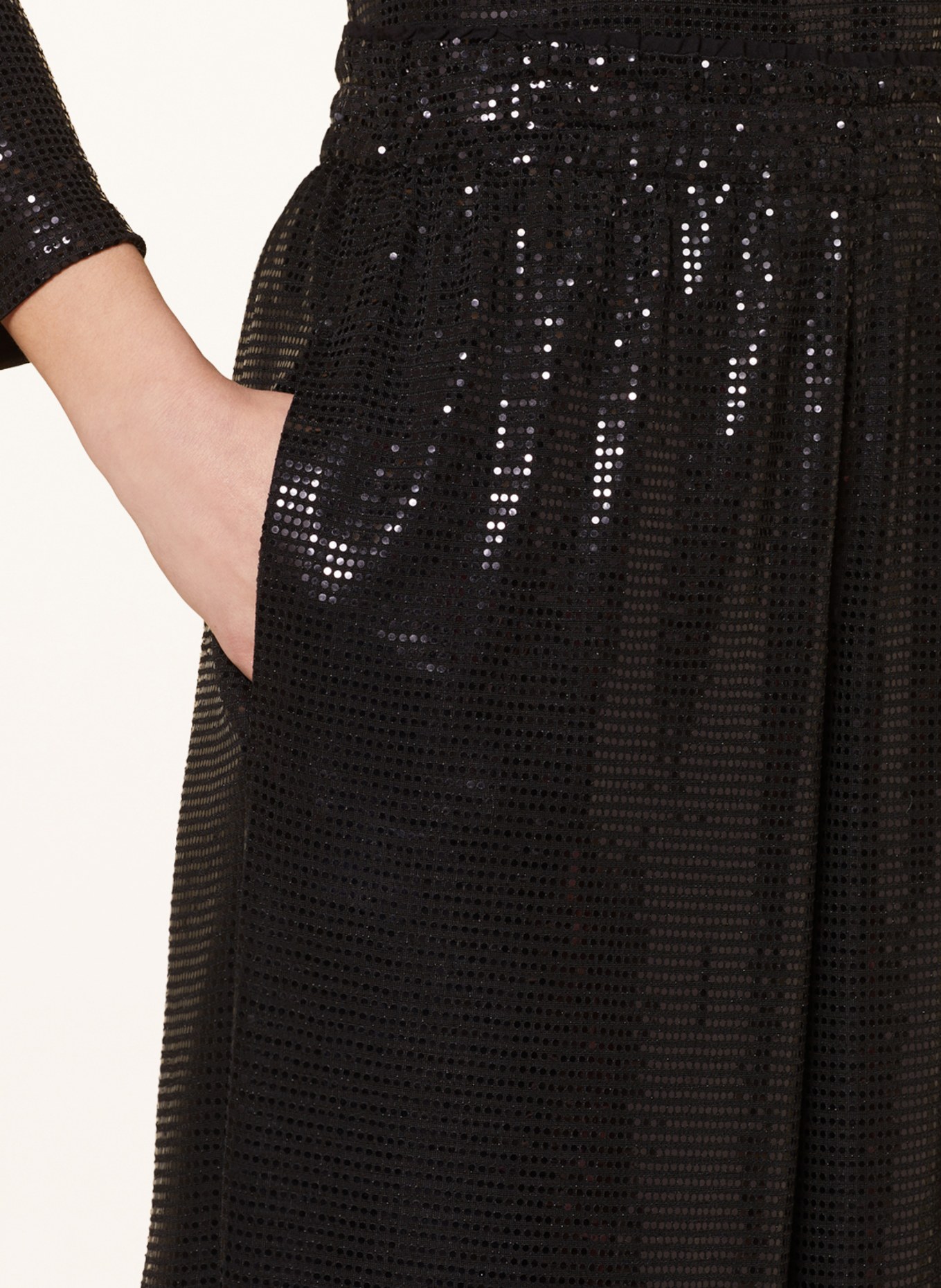 MARC CAIN Spodnie marlena WINTERTHUR: 900 BLACK