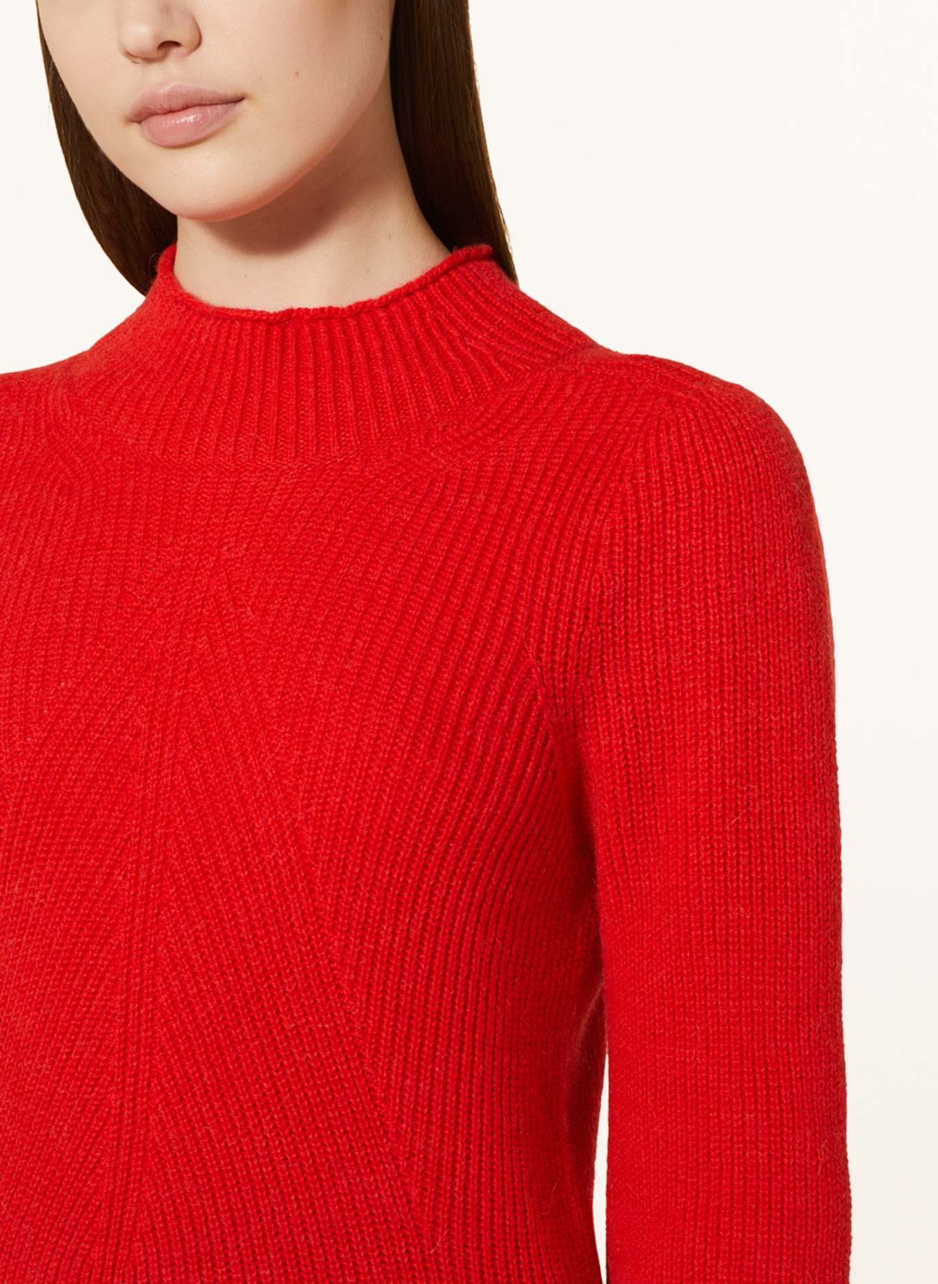MARC CAIN Sweater with alpaca, Color: 270 bright fire red (Image 4)