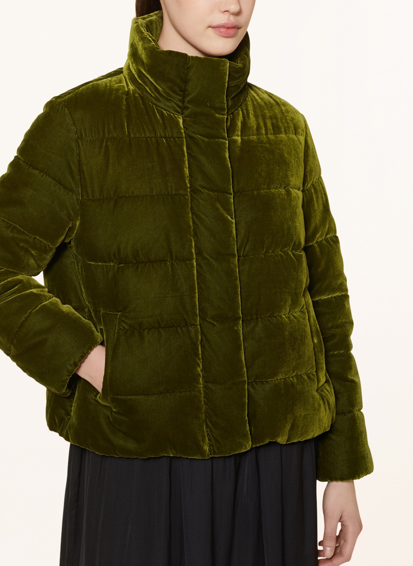 MARC CAIN Kurtka pikowana z aksamitu: 573 orient green