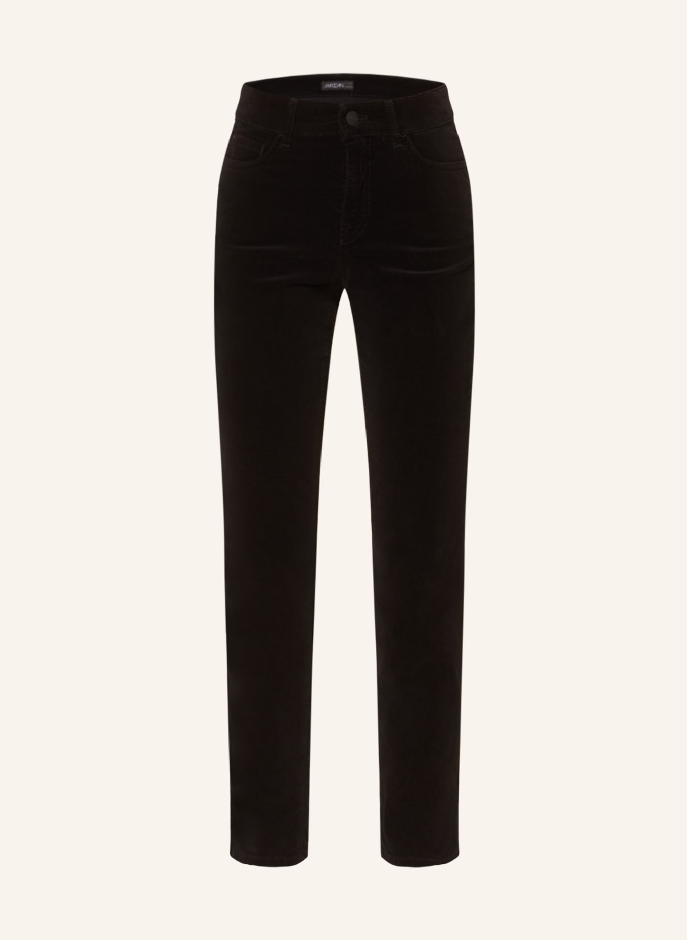 MARC CAIN Velvet trousers SILEA, Color: 900 BLACK (Image 1)