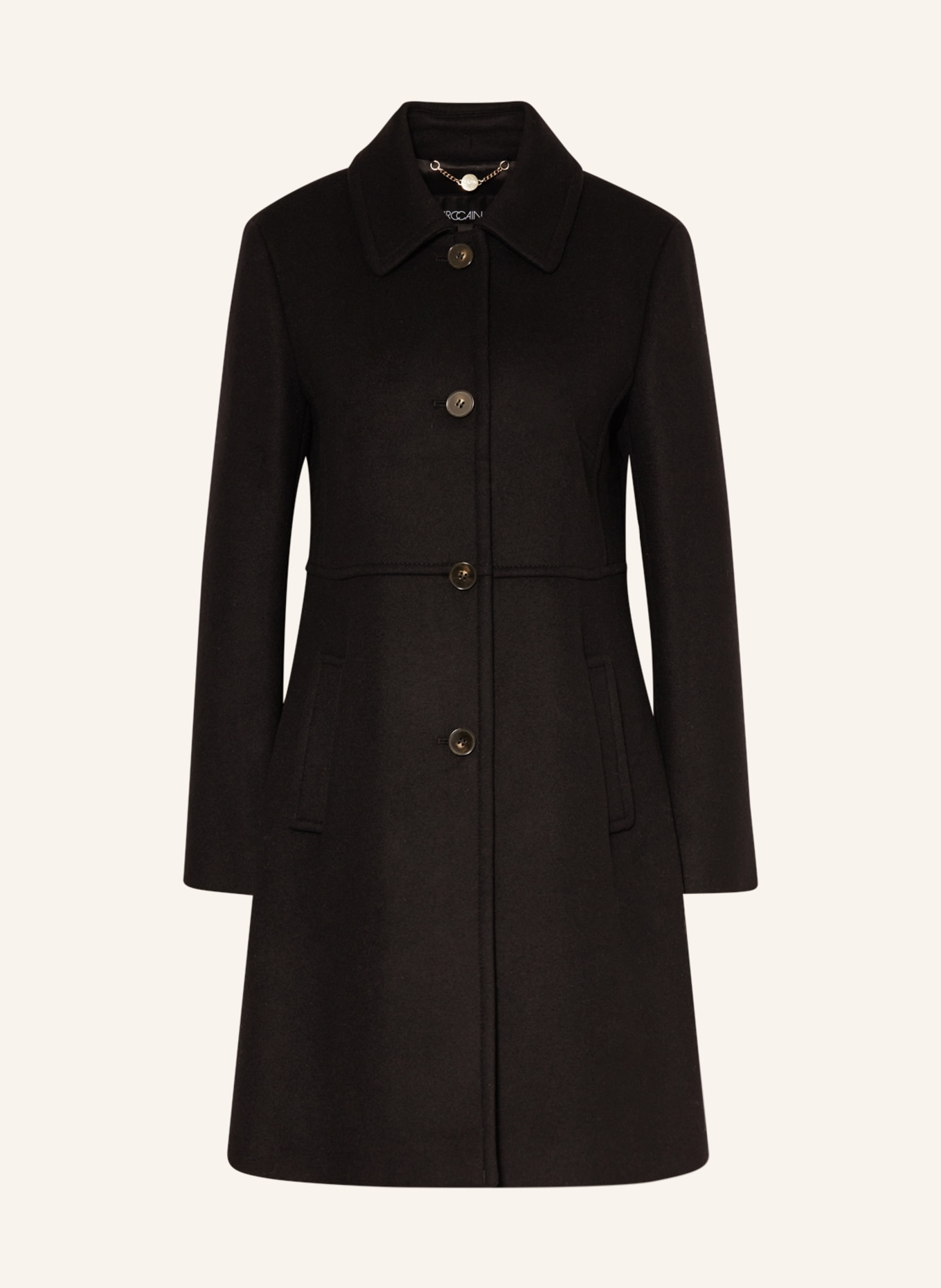 MARC CAIN Wool coat, Color: 900 BLACK (Image 1)