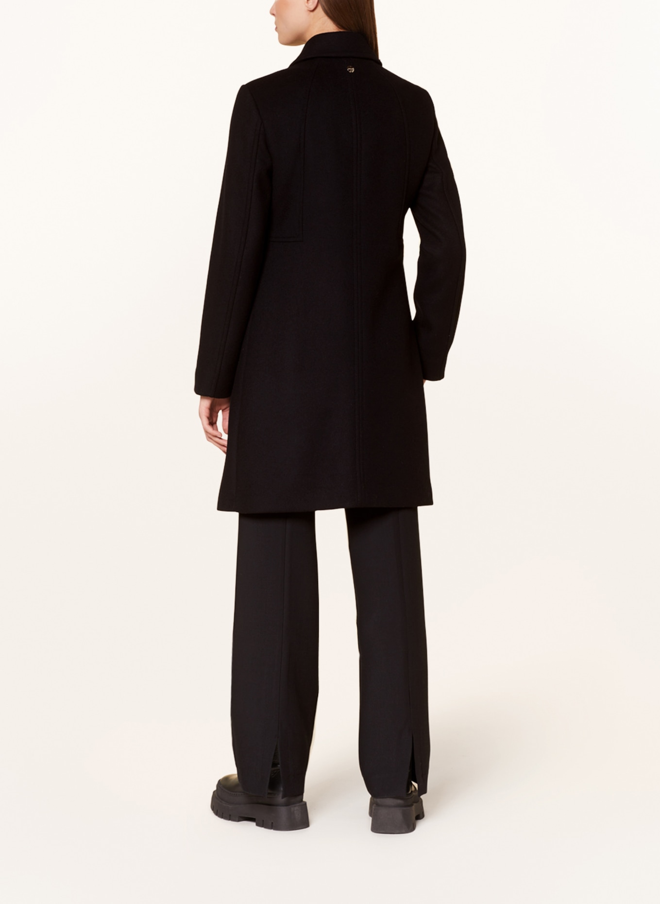 MARC CAIN Wool coat, Color: 900 BLACK (Image 3)