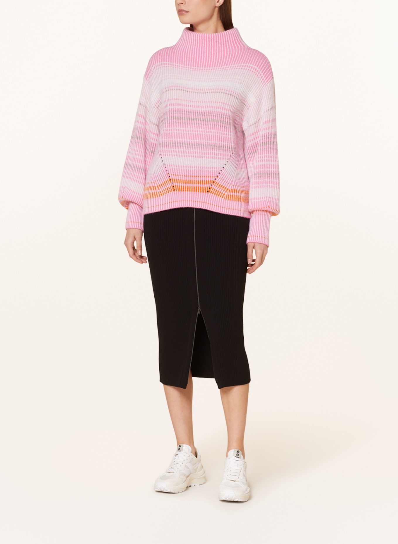 MARC CAIN Sweater with alpaca, Color: 254 bright orchid (Image 2)