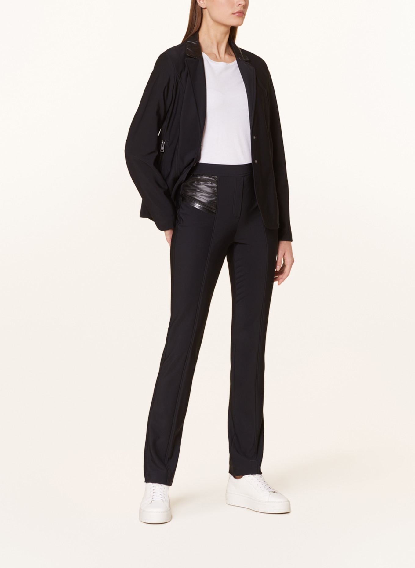 MARC CAIN Jersey trousers SANGLI, Color: 900 BLACK (Image 2)