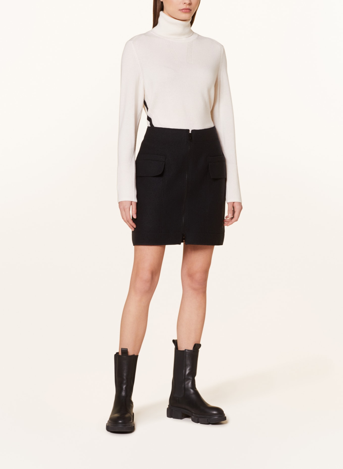 MARC CAIN Skirt, Color: 900 BLACK (Image 2)