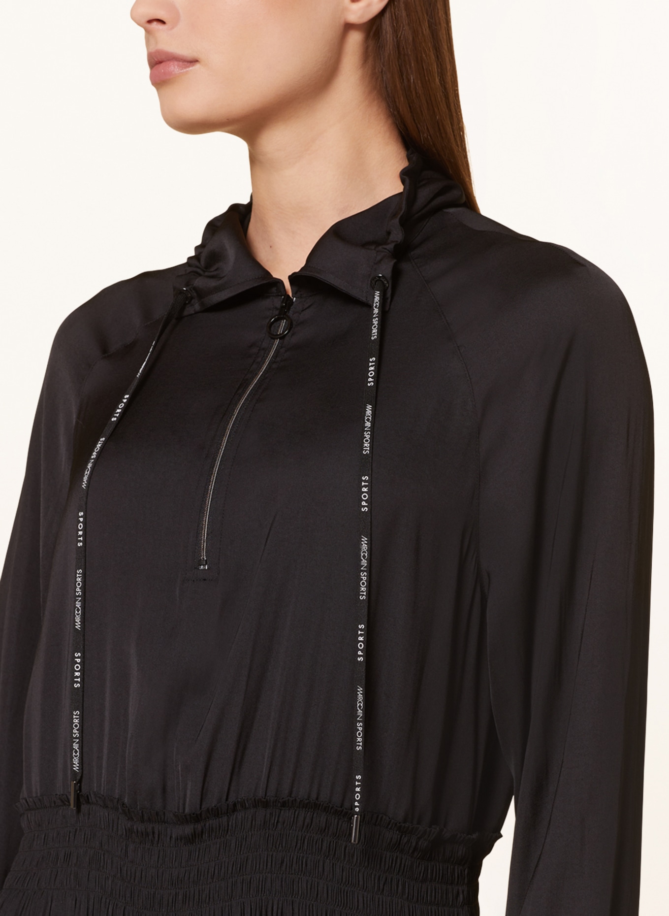 MARC CAIN Šaty s plisováním, Barva: 900 BLACK (Obrázek 4)