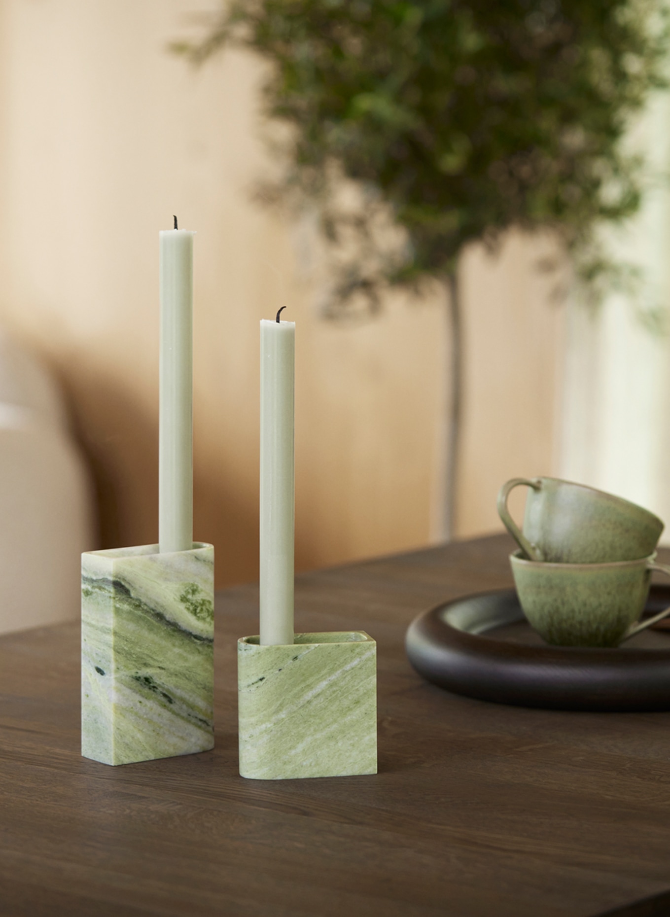 Northern Świecznik MONOLITH: JASNOZIELONY