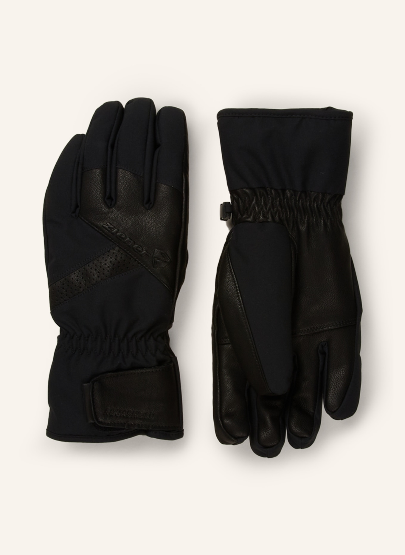 ziener Ski gloves GETTER AS® AW, Color: BLACK (Image 1)