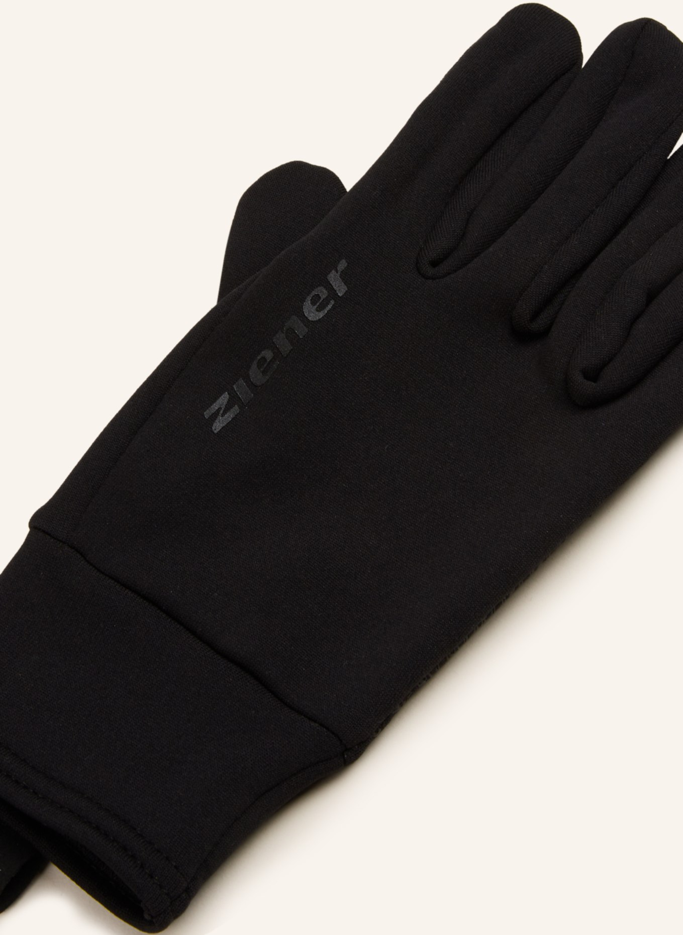 ziener Multifunkční sportovní rukavice ISANTO TOUCH s podporou ovládání dotykových displejů, Barva: ČERNÁ (Obrázek 2)