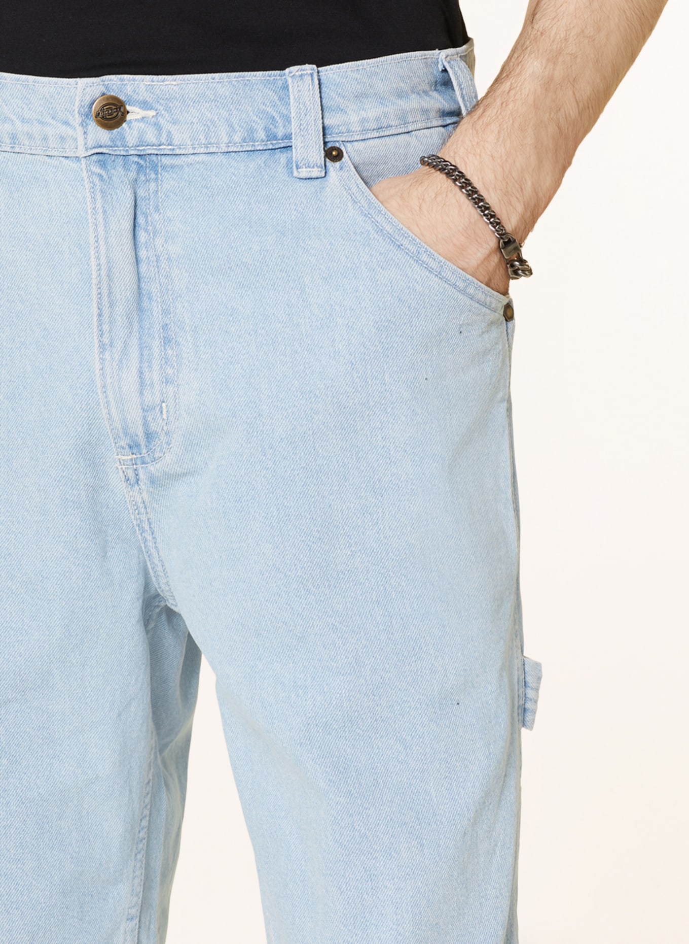 Dickies Denim shorts GARYVILLE, Color: C151 VINTAGE BLUE (Image 5)