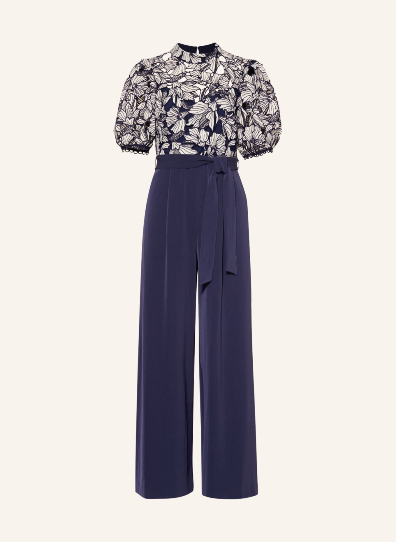 Phase Eight Jumpsuit CAITLYN with lace, Color: DARK BLUE/ WHITE (Image 1)