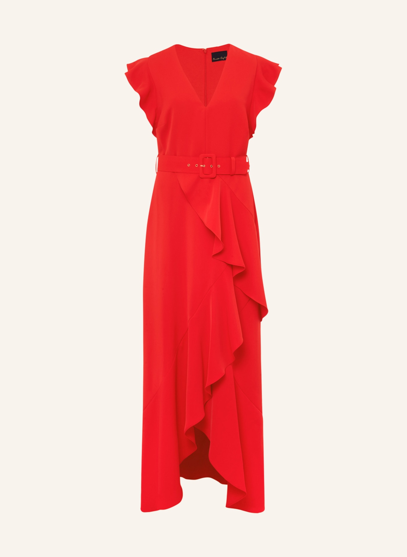 Phase Eight Dress PHOEBE with frills, Color: RED (Image 1)