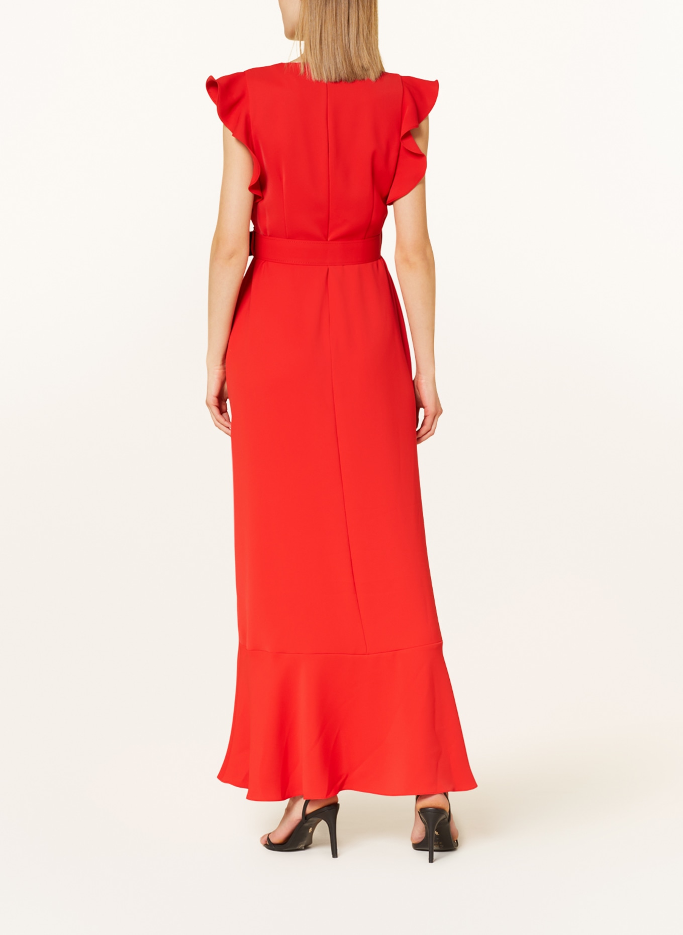 Phase Eight Dress PHOEBE with frills, Color: RED (Image 3)