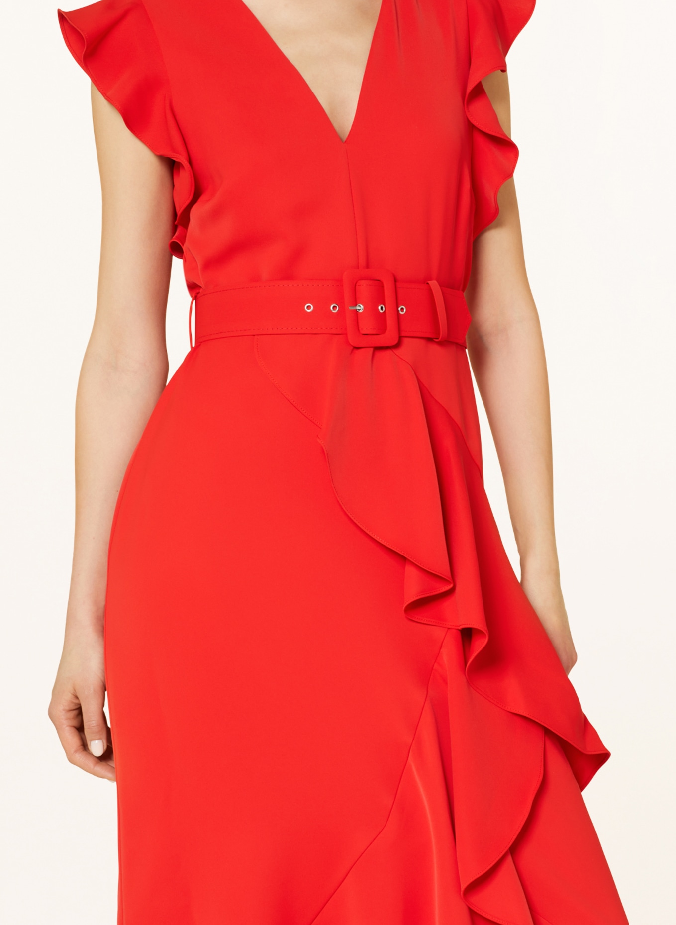 Phase Eight Dress PHOEBE with frills, Color: RED (Image 4)