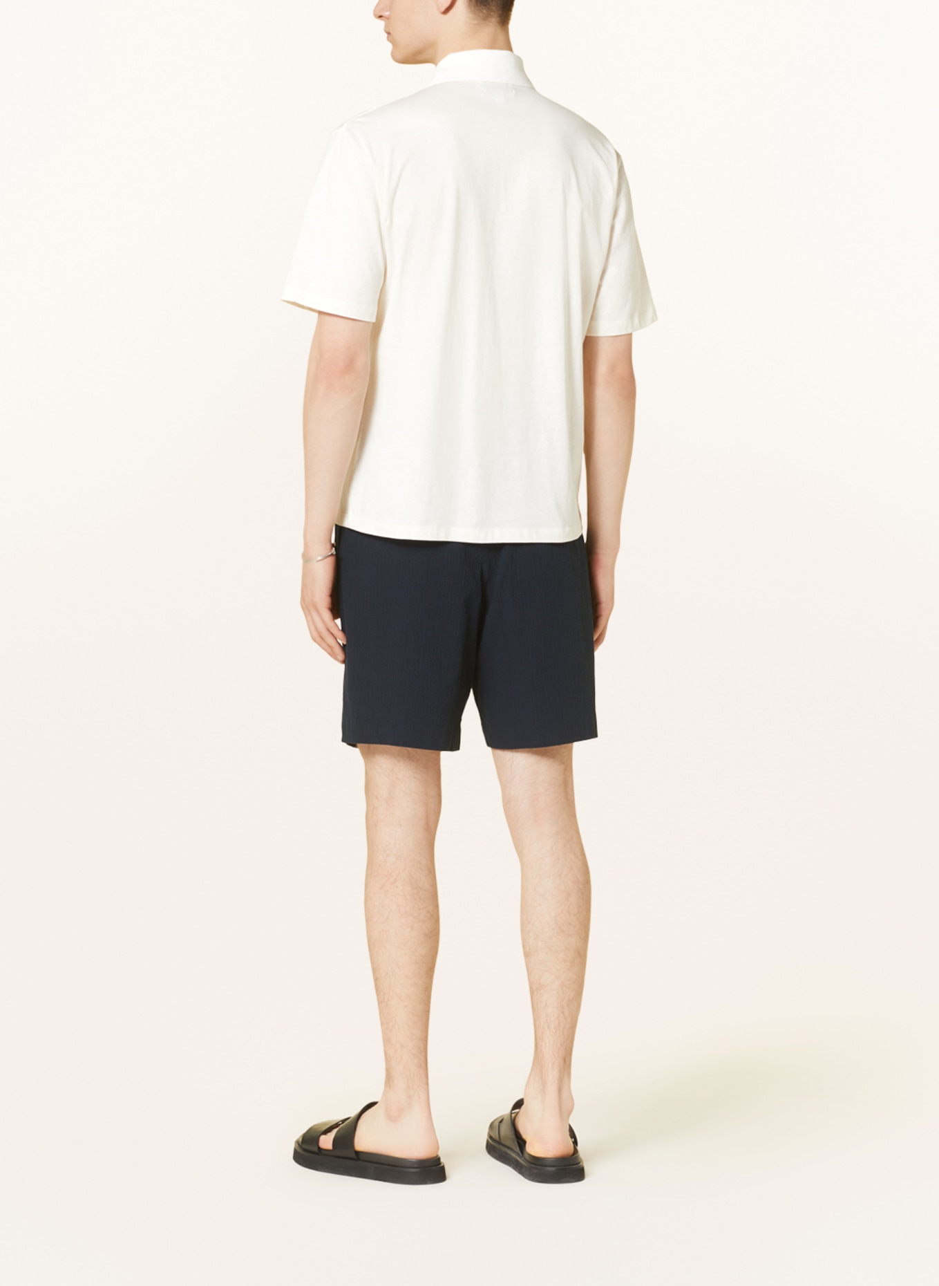 COS Jersey polo shirt relaxed fit, Color: ECRU (Image 3)