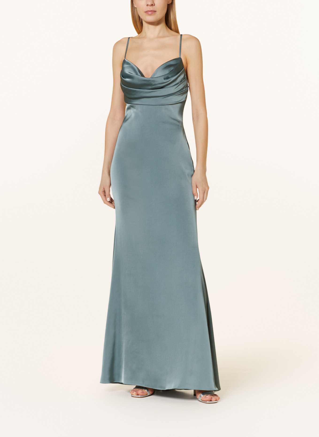 LAONA Evening dress in satin, Color: MINT (Image 2)