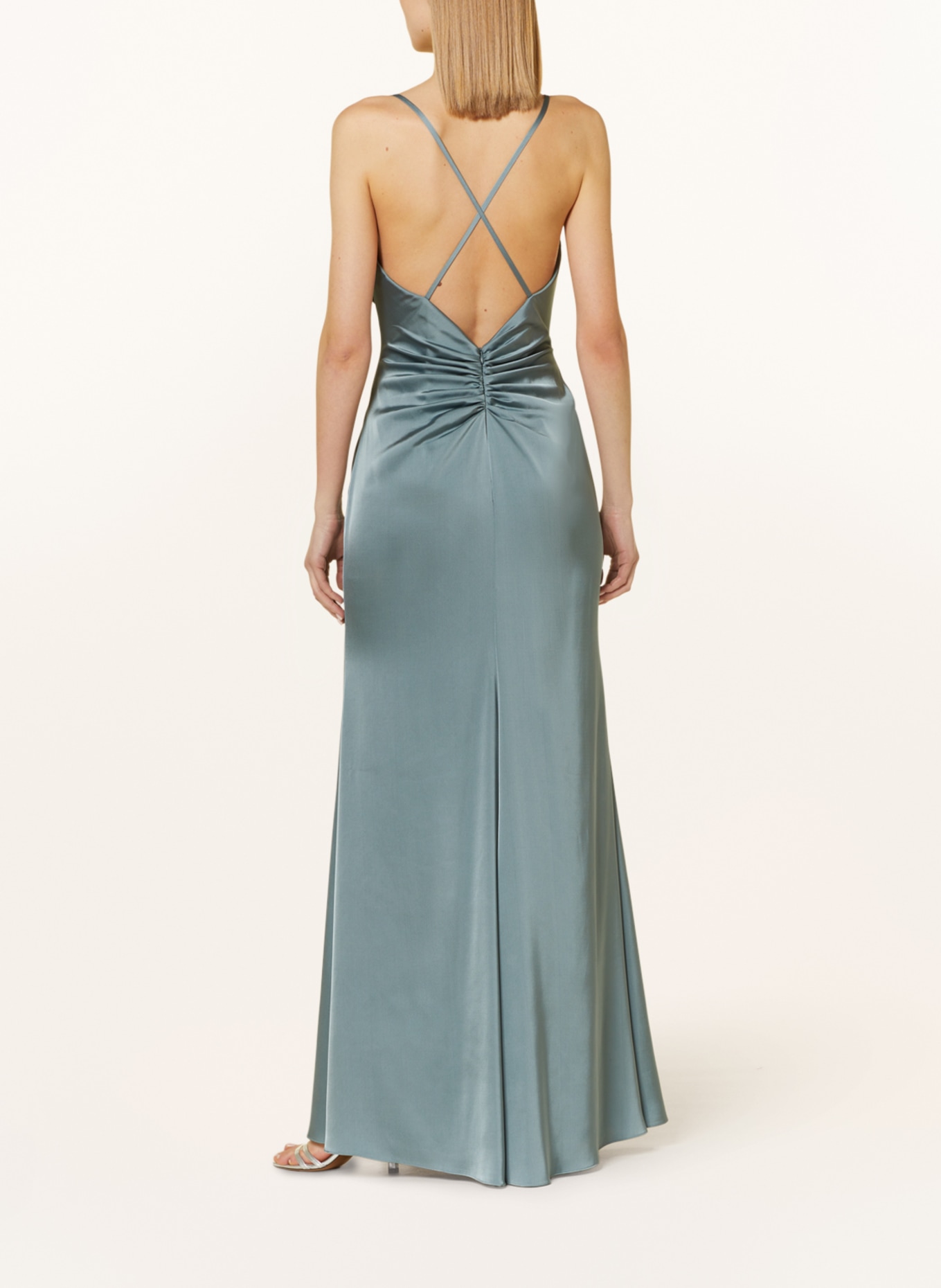LAONA Evening dress in satin, Color: MINT (Image 3)