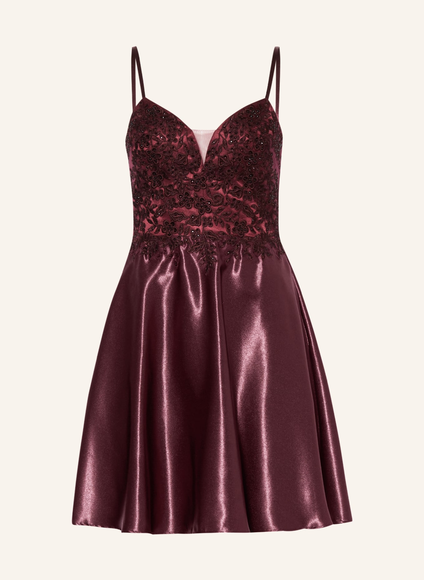 LAONA Cocktail dress with decorative gems, Color: DARK RED (Image 1)
