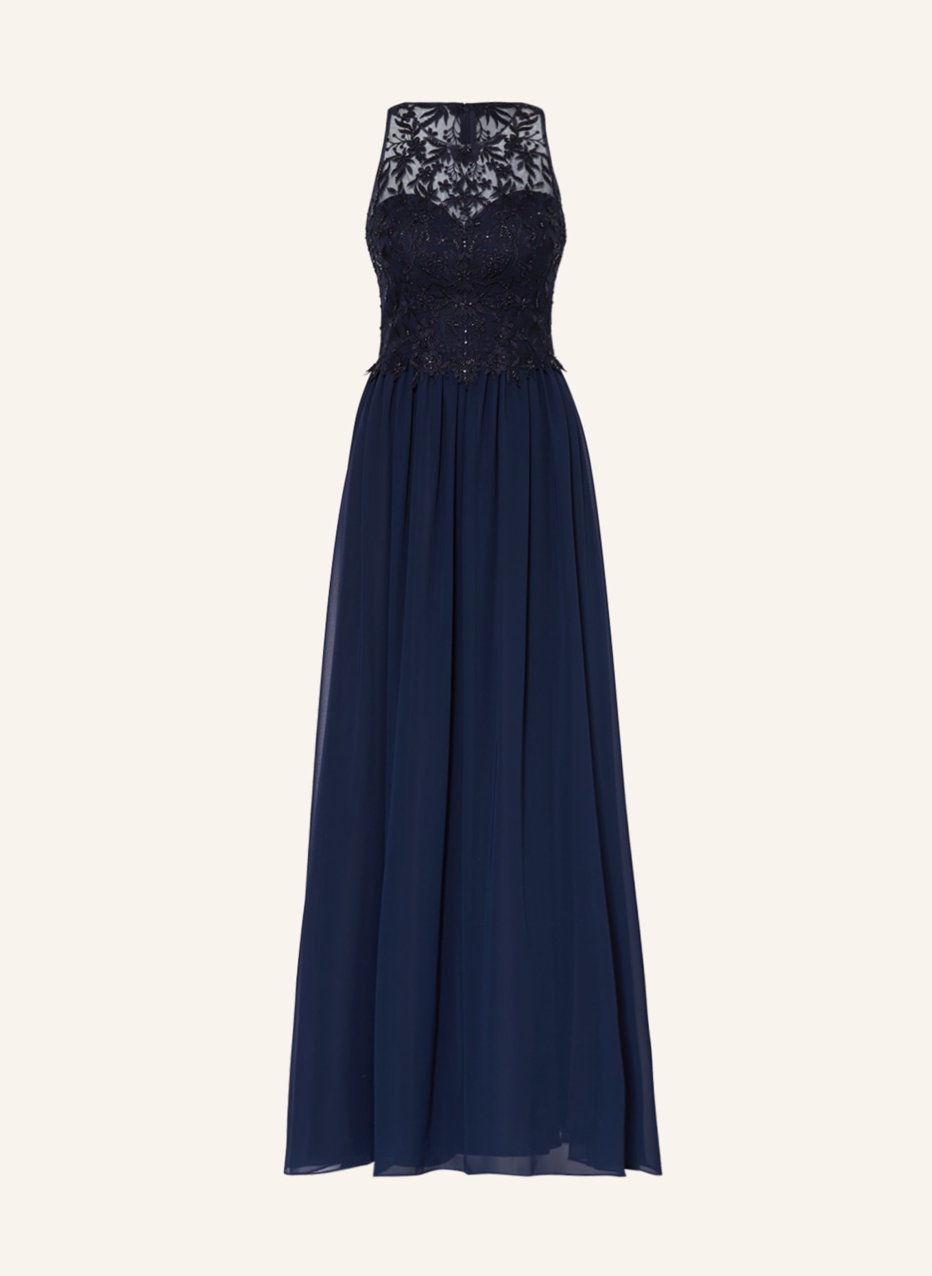 LAONA Evening dress with decorative beads, Color: DARK BLUE (Image 1)