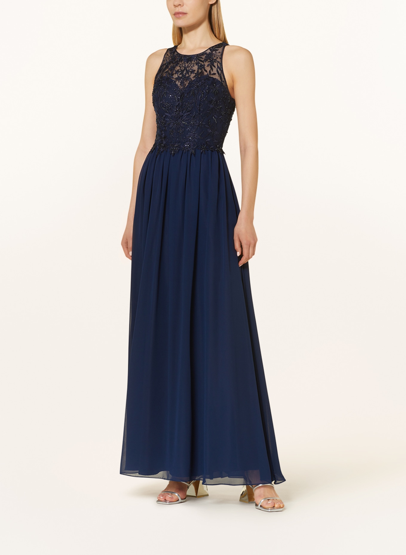 LAONA Evening dress with decorative beads, Color: DARK BLUE (Image 2)