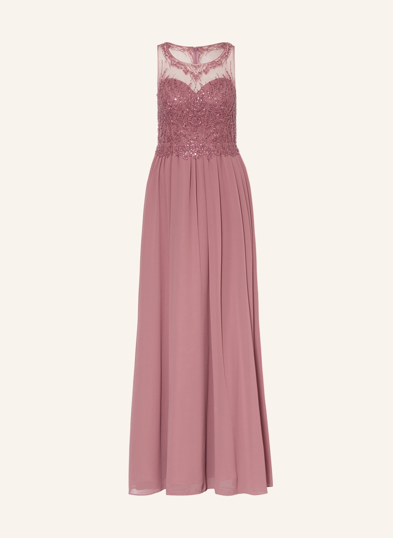 LAONA Evening dress with sequins and decorative beads, Color: DUSKY PINK (Image 1)