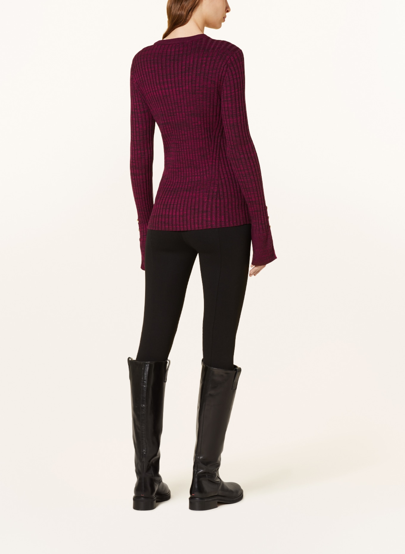 DANTE6 Sweater BRIAR, Color: FUCHSIA/ DARK GRAY (Image 3)