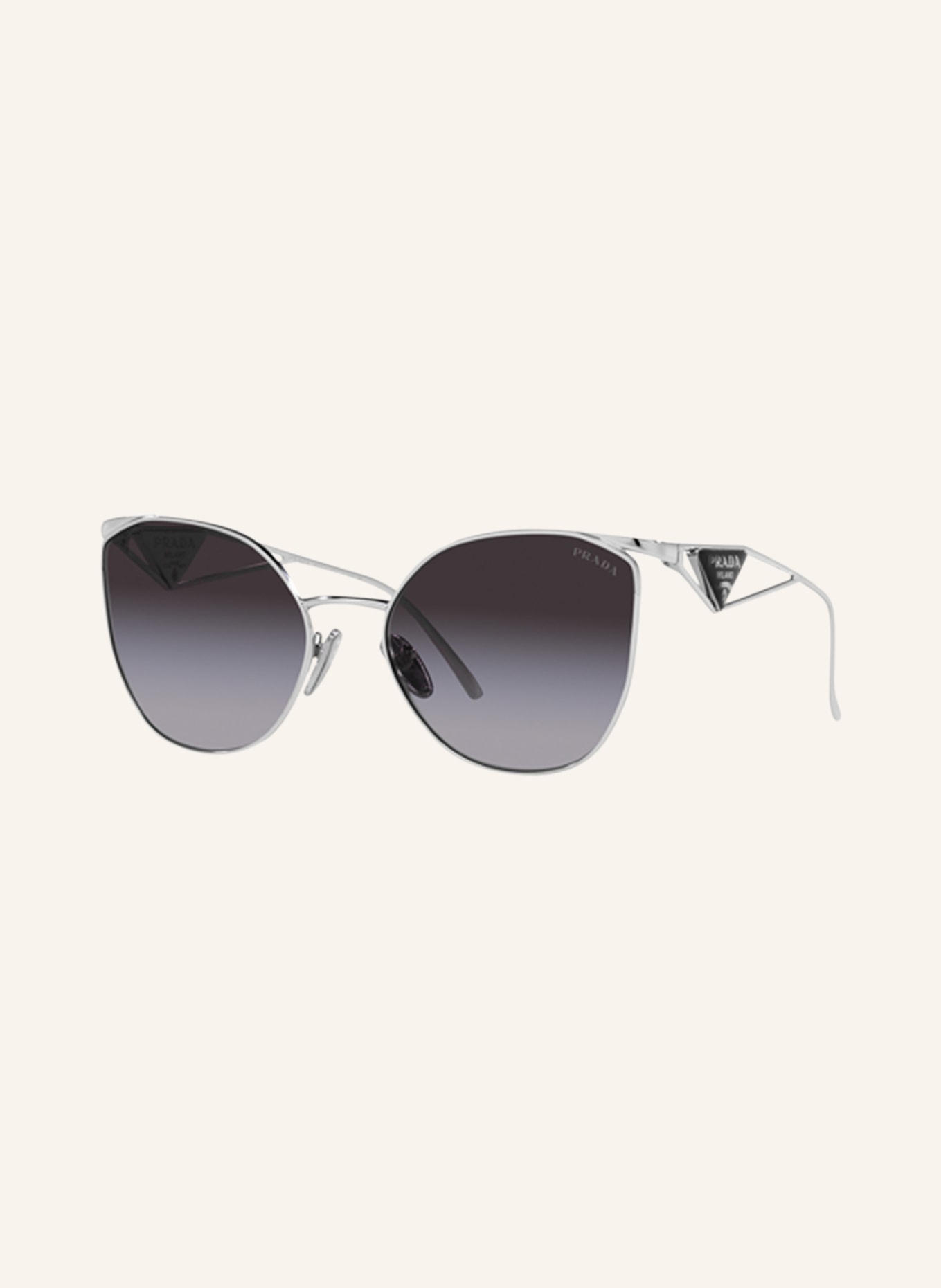 PRADA Sunglasses 0PR50ZS, Color: 1BC09S - SILVER/DARK GRAY GRADIENT (Image 1)