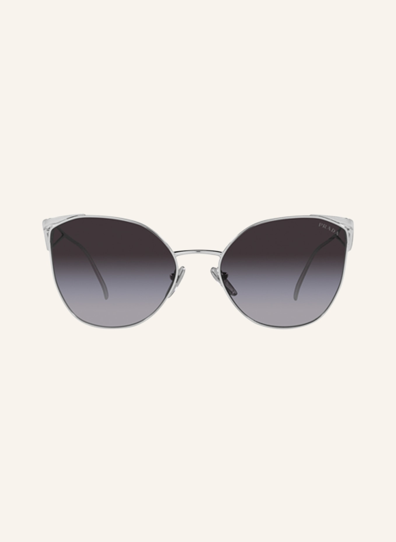 PRADA Sunglasses 0PR50ZS, Color: 1BC09S - SILVER/DARK GRAY GRADIENT (Image 2)