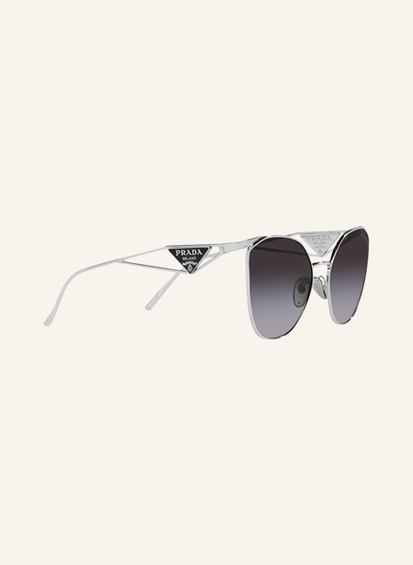 PRADA Sunglasses 0PR50ZS, Color: 1BC09S - SILVER/DARK GRAY GRADIENT (Image 3)