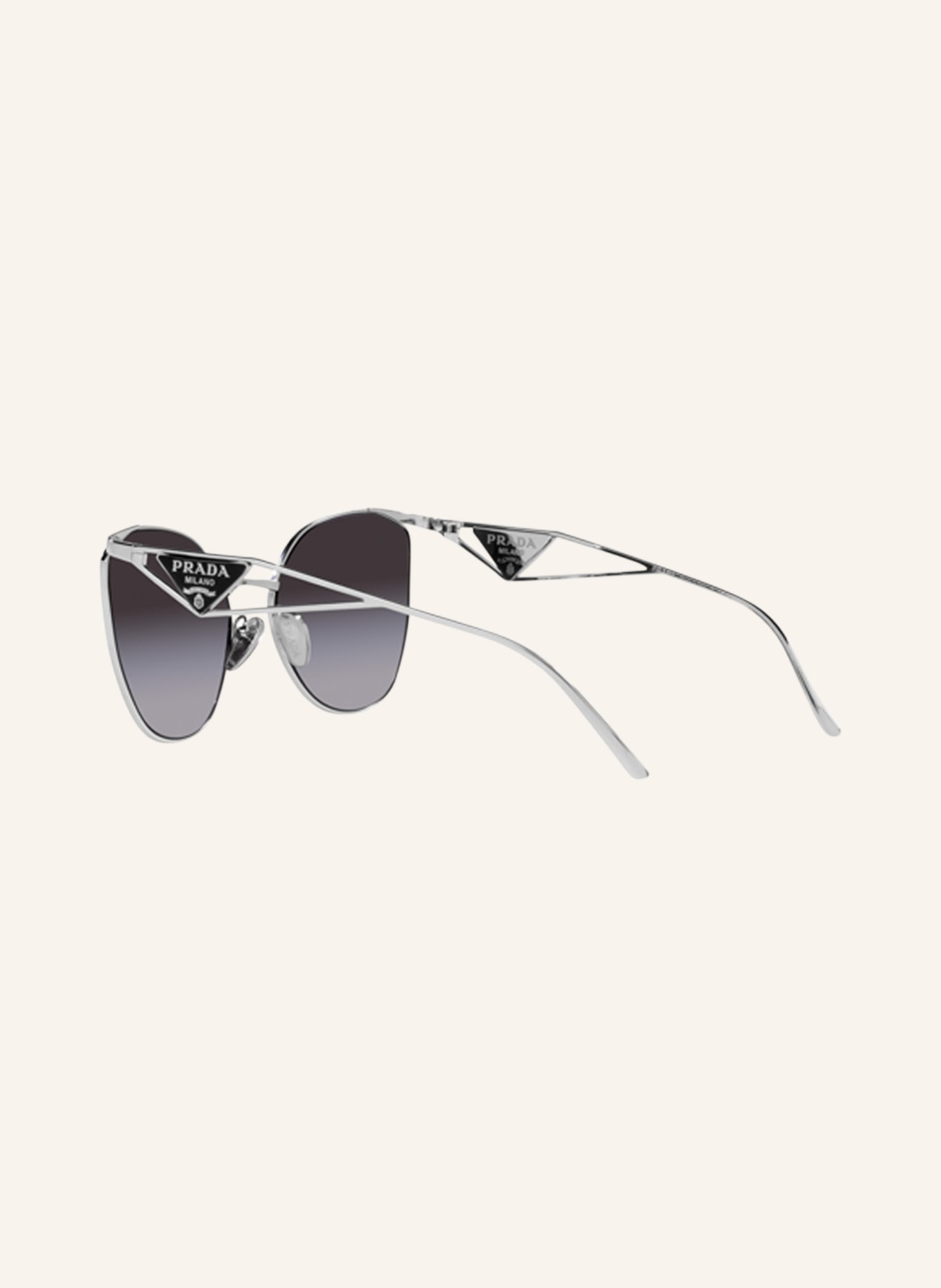 PRADA Sunglasses 0PR50ZS, Color: 1BC09S - SILVER/DARK GRAY GRADIENT (Image 4)
