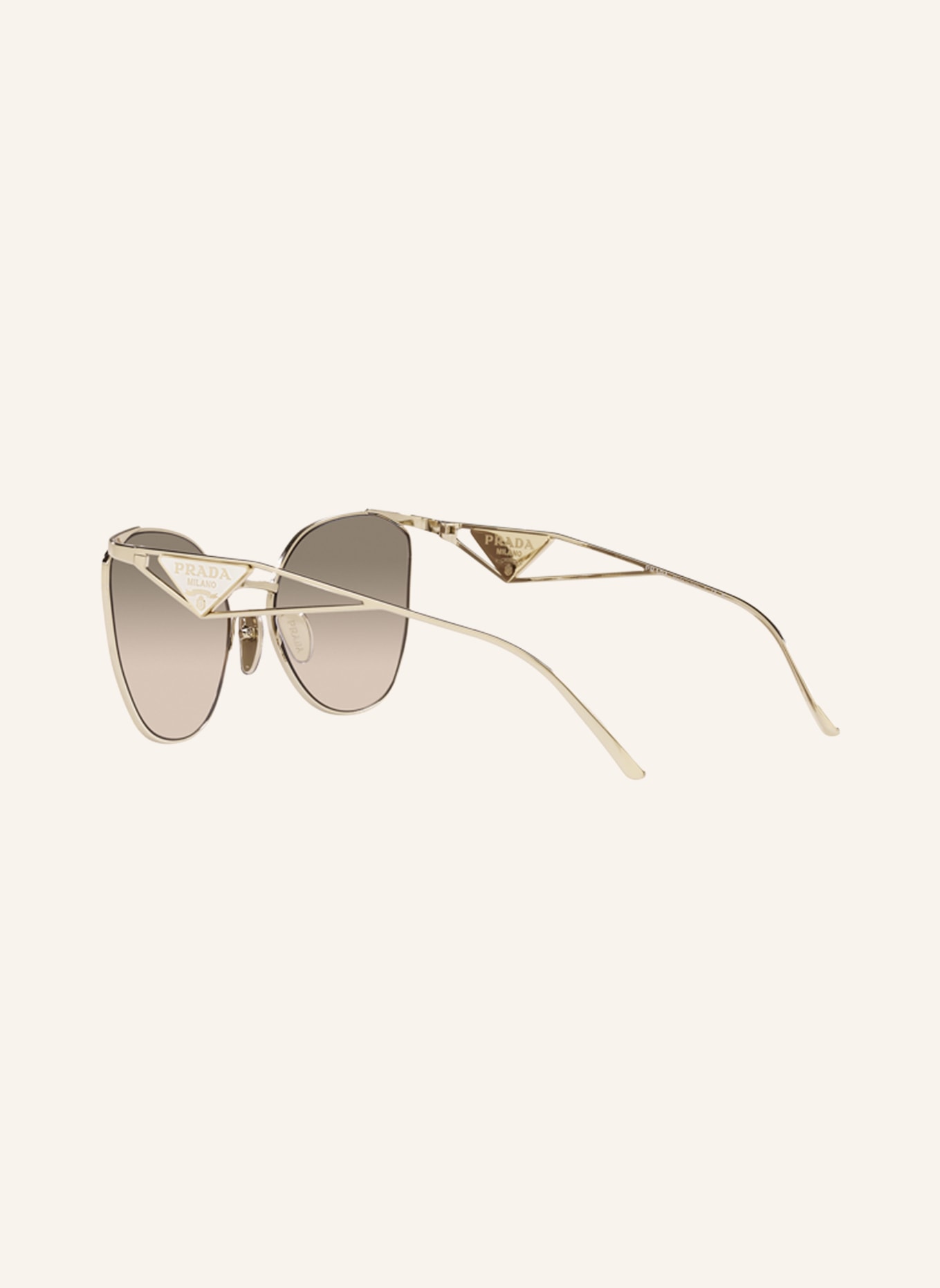 PRADA Sunglasses 0PR50ZS, Color: ZVN3D0 - GOLD/ BROWN GRADIENT (Image 4)