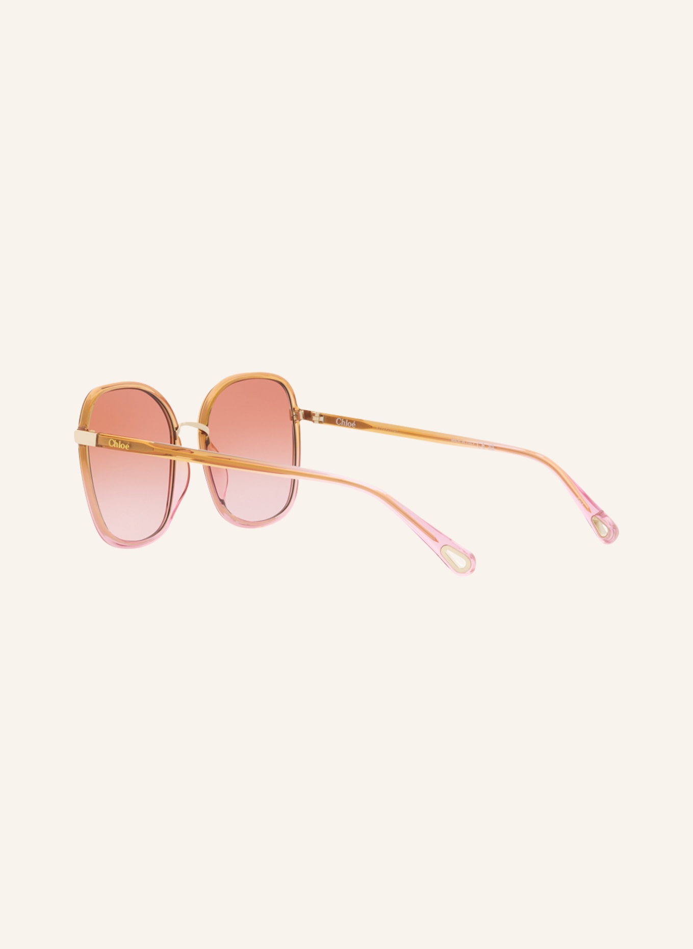 Chloé Sunglasses CH0031S, Color: 5000P1 - YELLOW/ PINK/ PINK GRADIENT (Image 4)